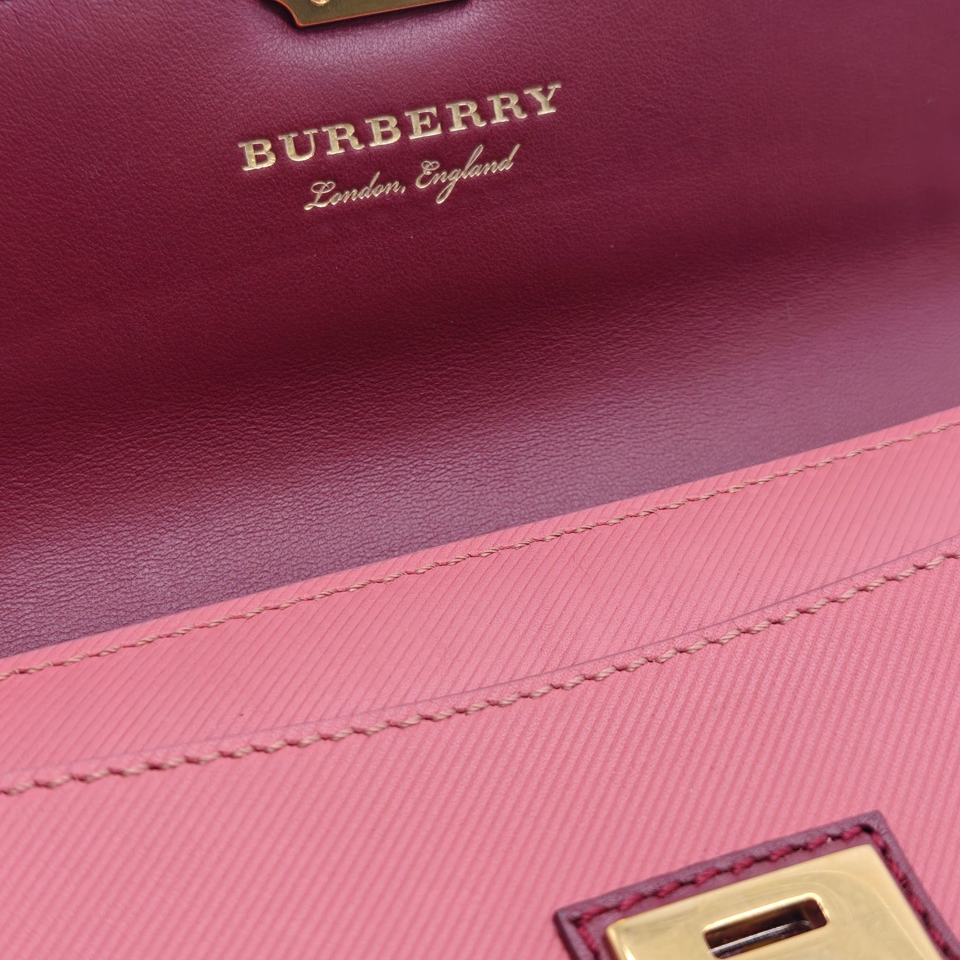 Pink Leather Halton Continental Wallet