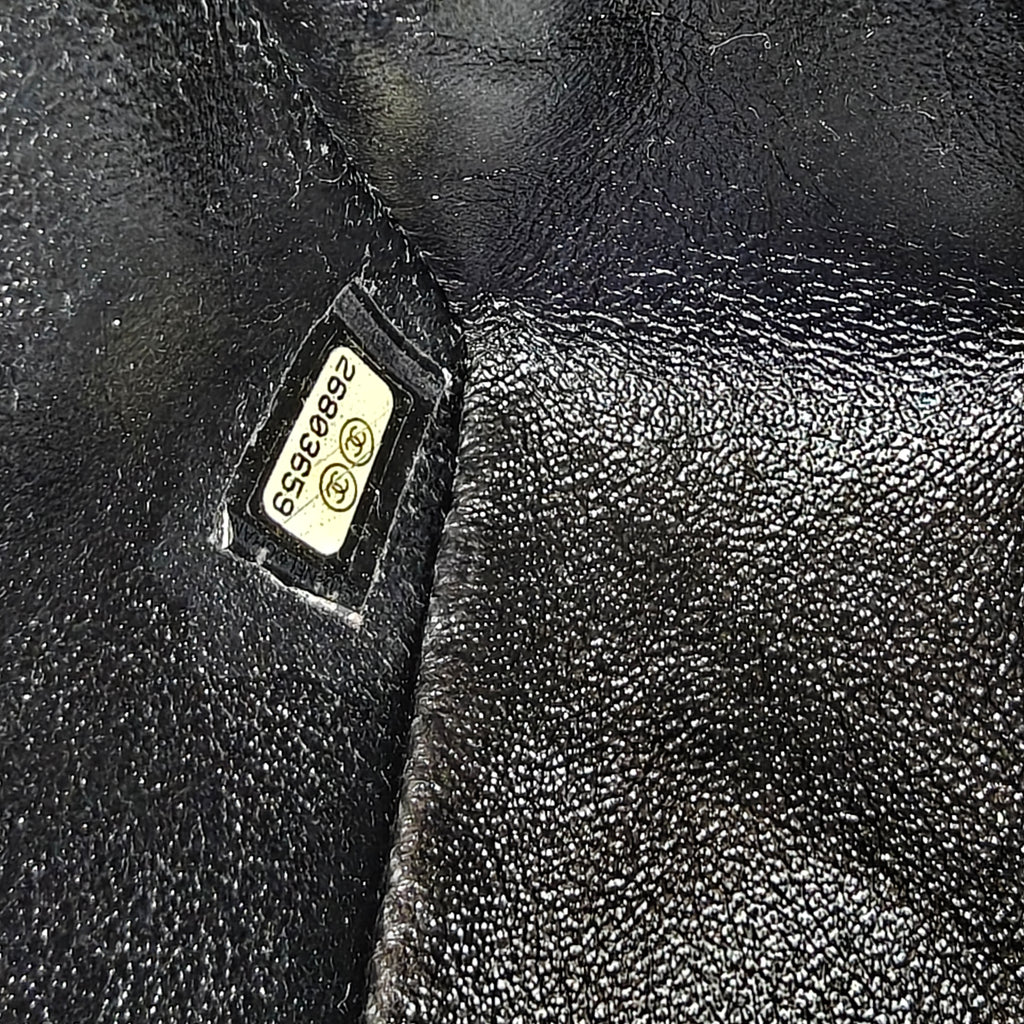 chevron Quiled Large Mini Flap Bag