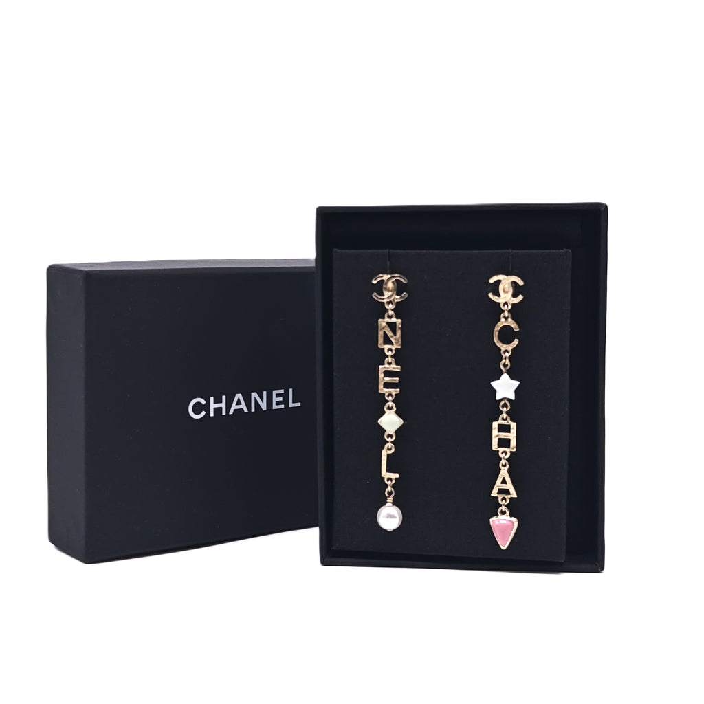 Timeless Brincos Longos Coco Mark earring