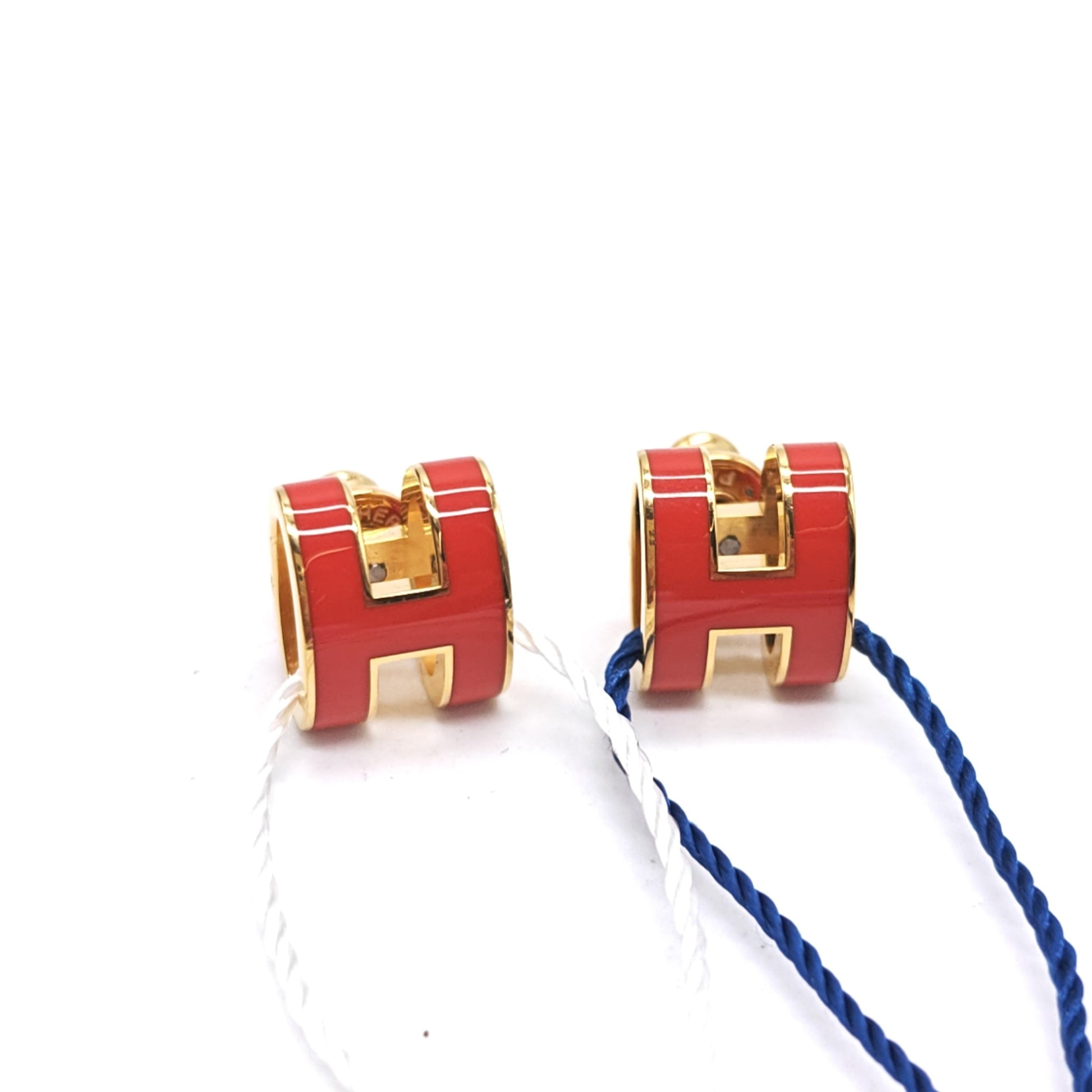Mini Pop H Earrings Rouge Vif Twins
