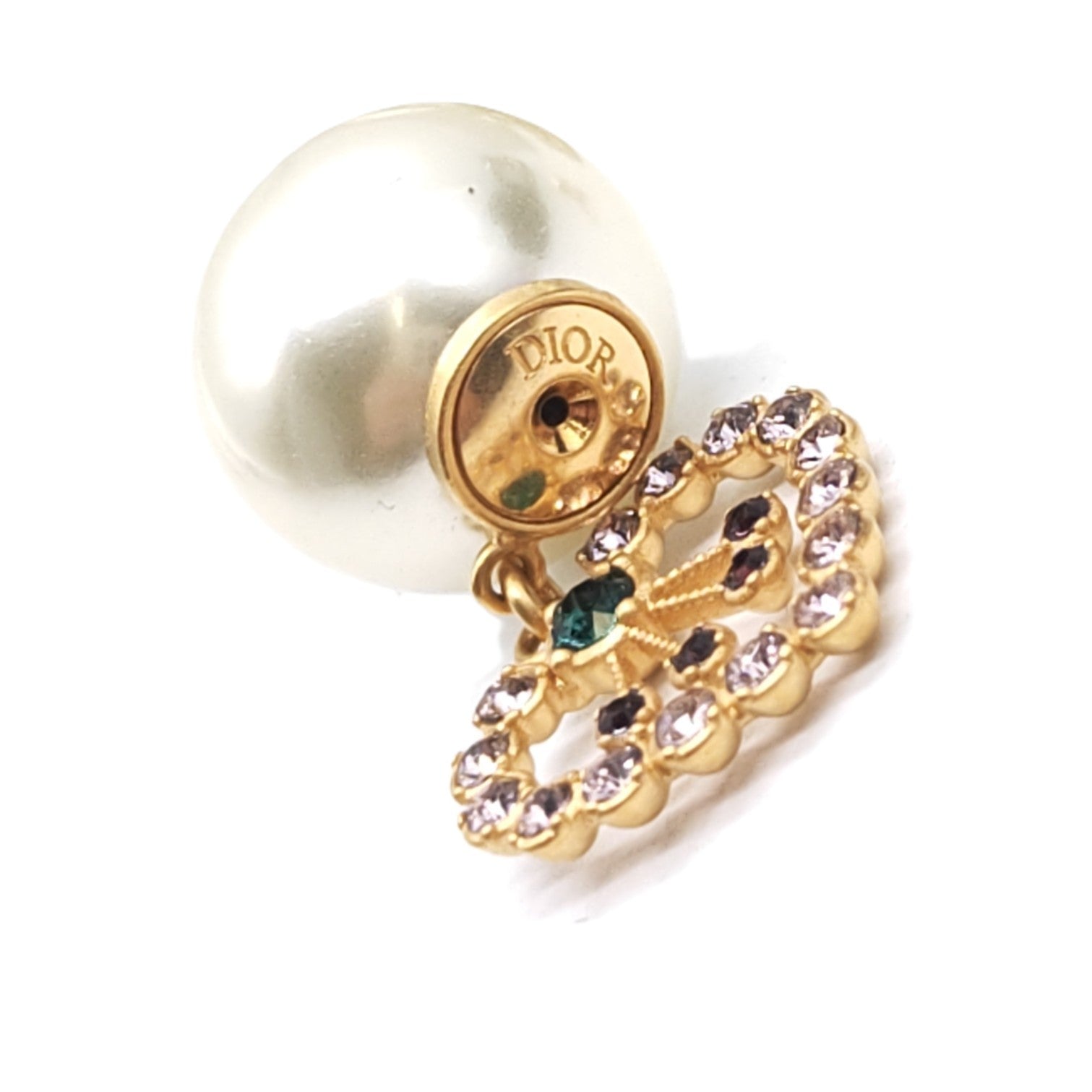 Vintage Heart Pearl Drop Earrings