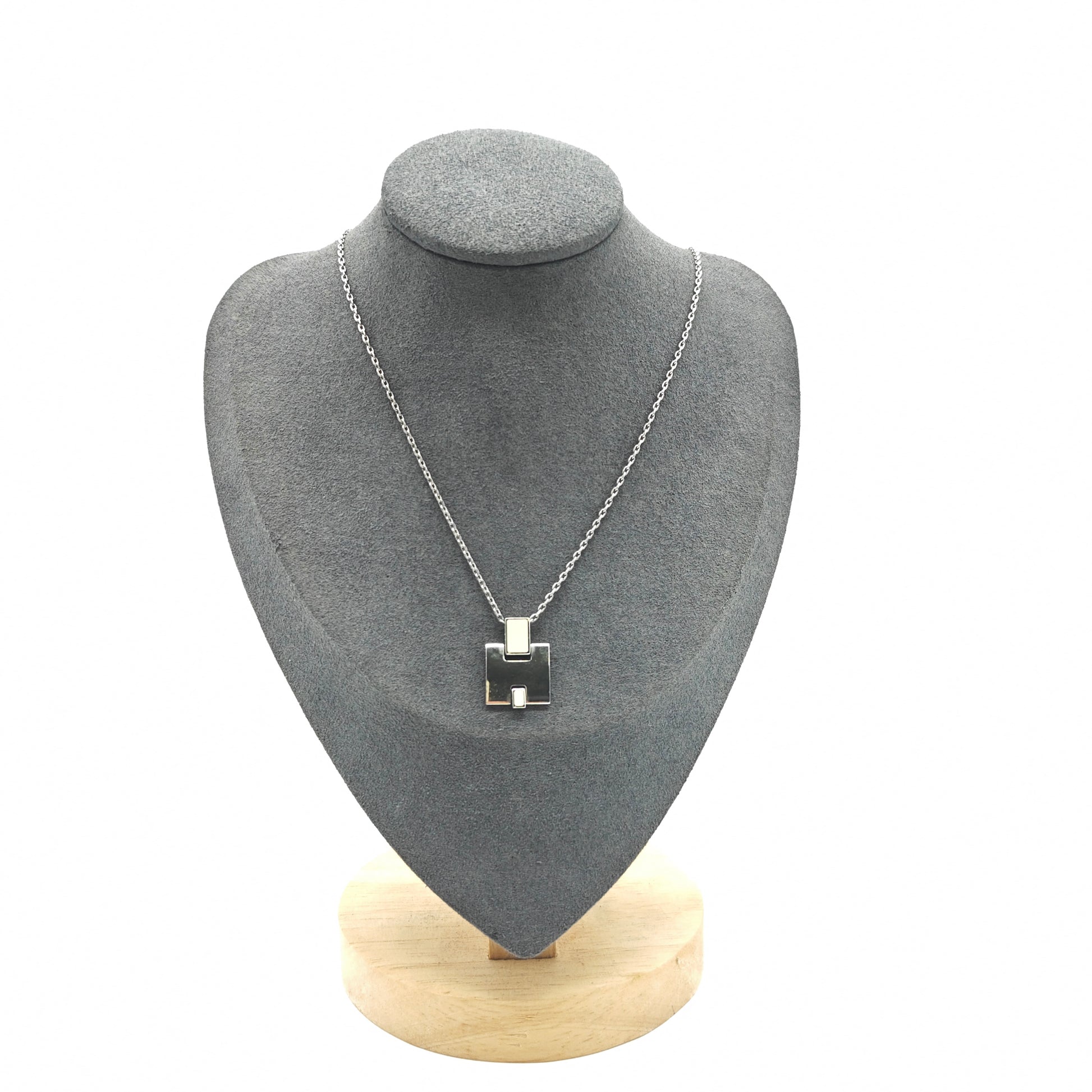 Eileen Enamel Pendant Necklace