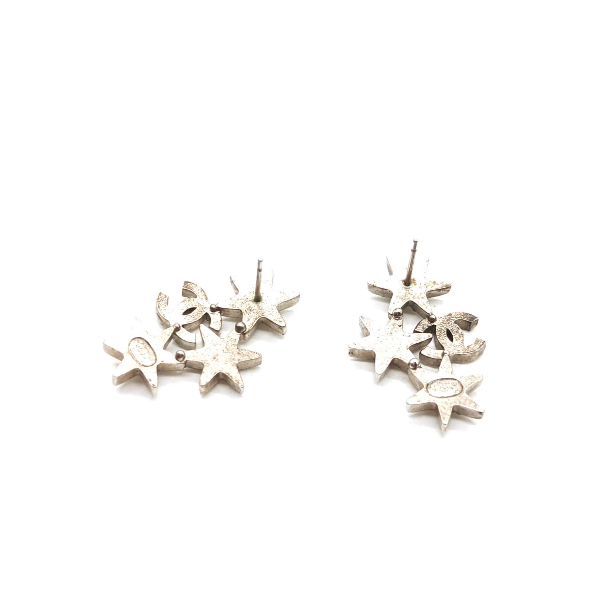 Strass CC Star Stud Earrings