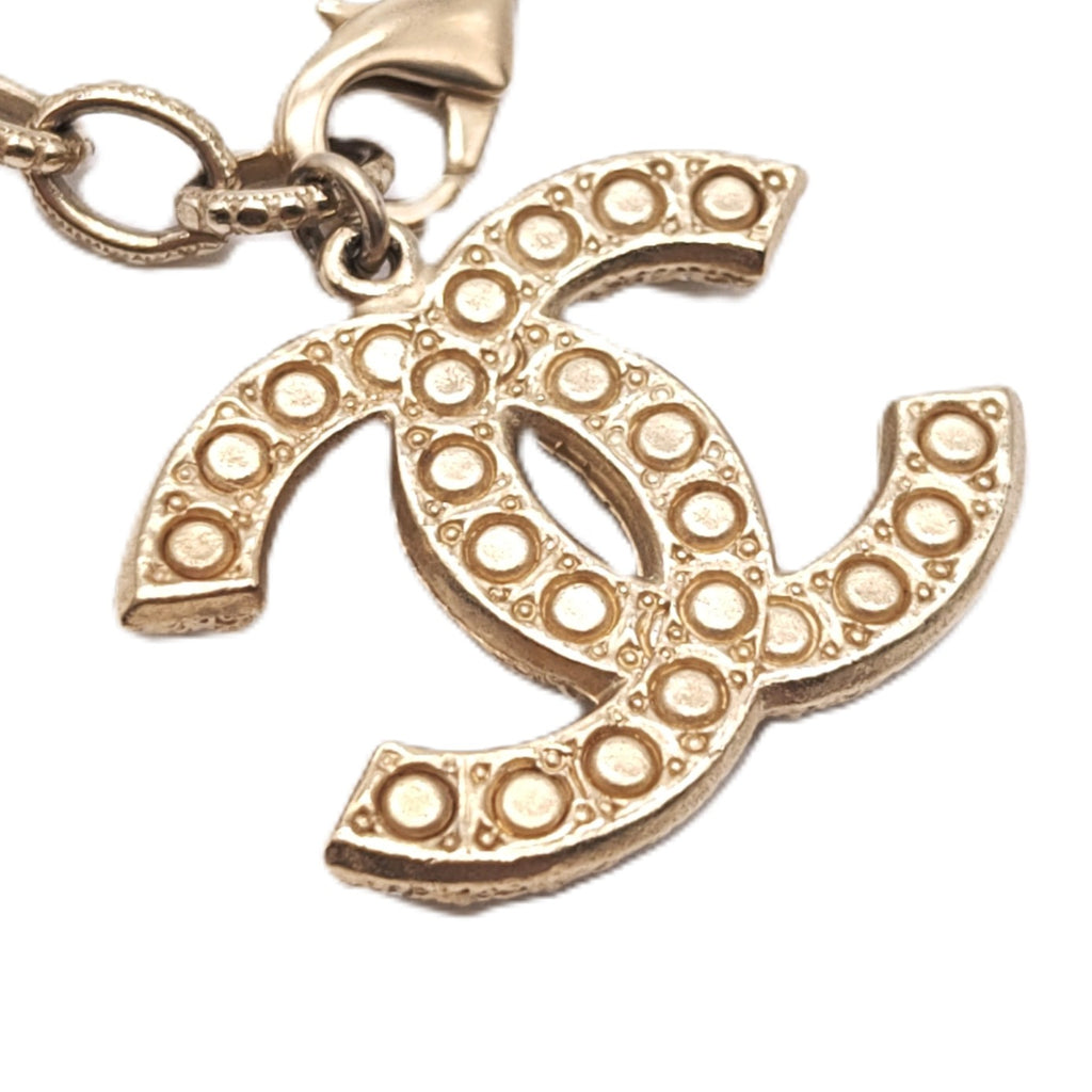 2023 Faux Pearl & Strass CC Charm Bracelet