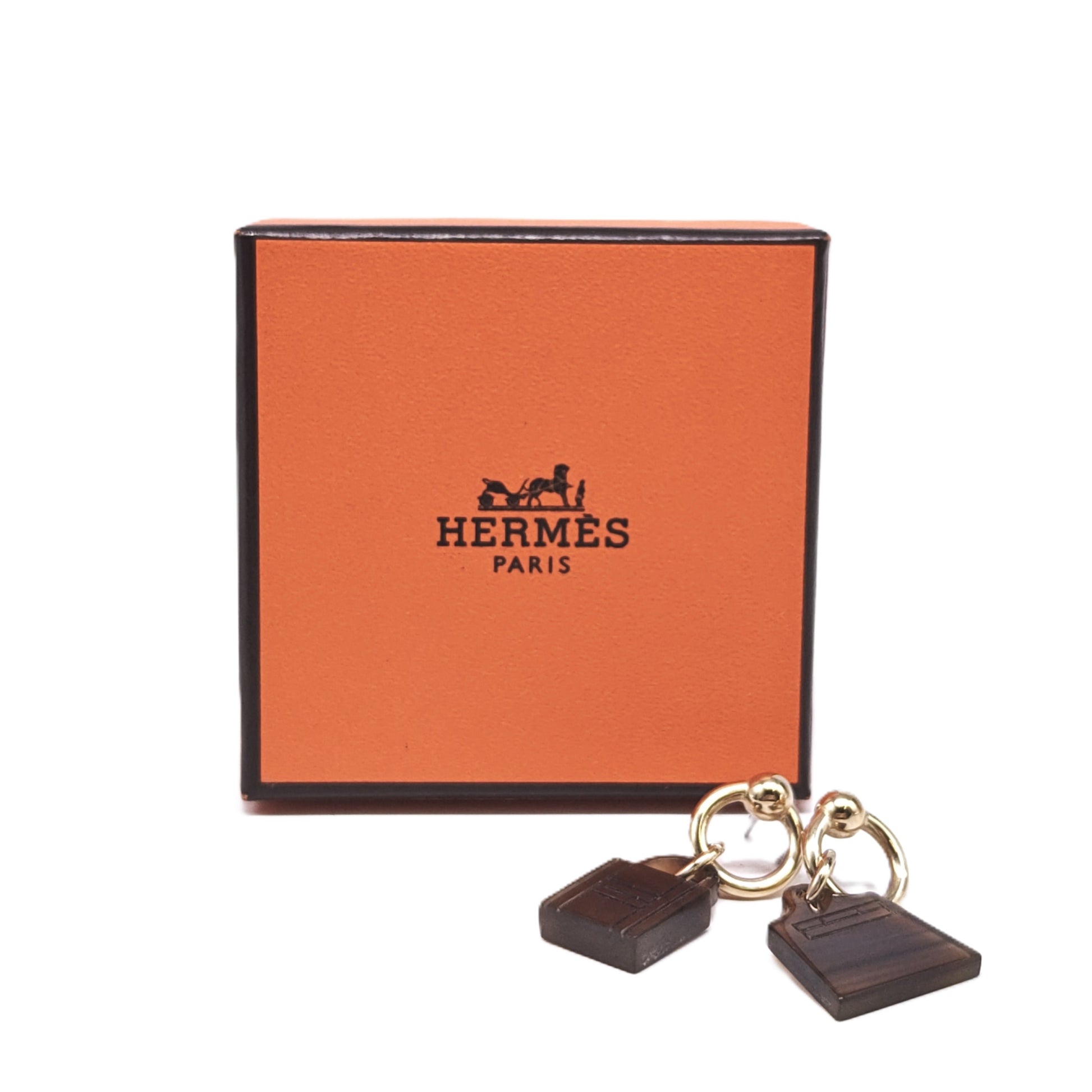 Horn Amulette Maroquinier Drop Earrings
