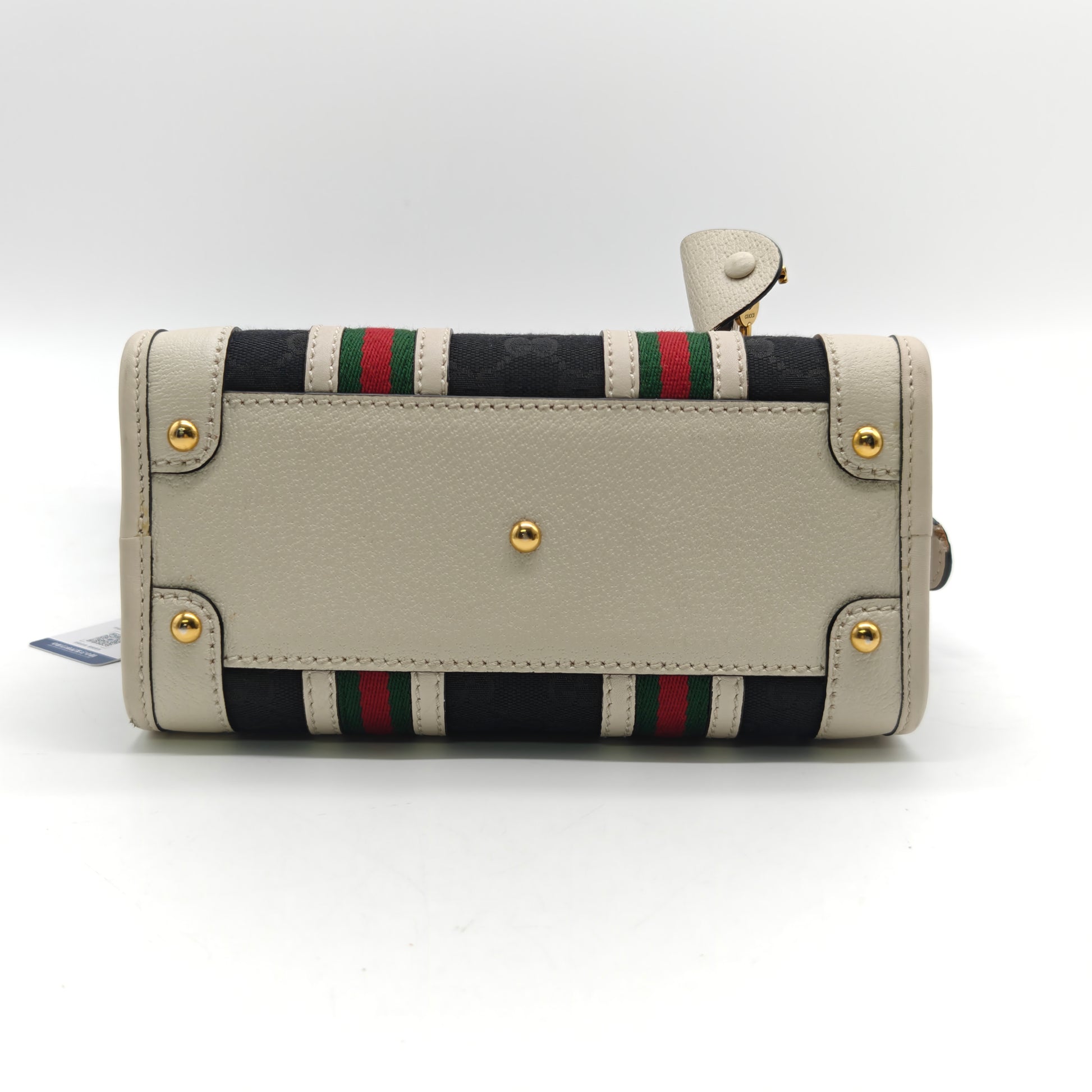 Bauletto Top Handle Bag GG Canvas and Leather Small Twins LDJ2633