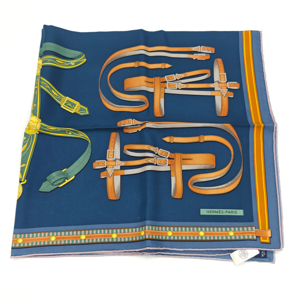 Lettres Equestre Silk Scarf Twins LDJ3287