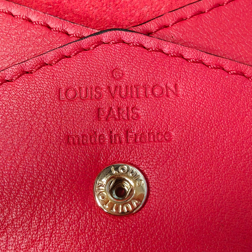 Louis Vuitton Veau Cachemire Chinese New Year Dog Envelope Pouch Red W21719