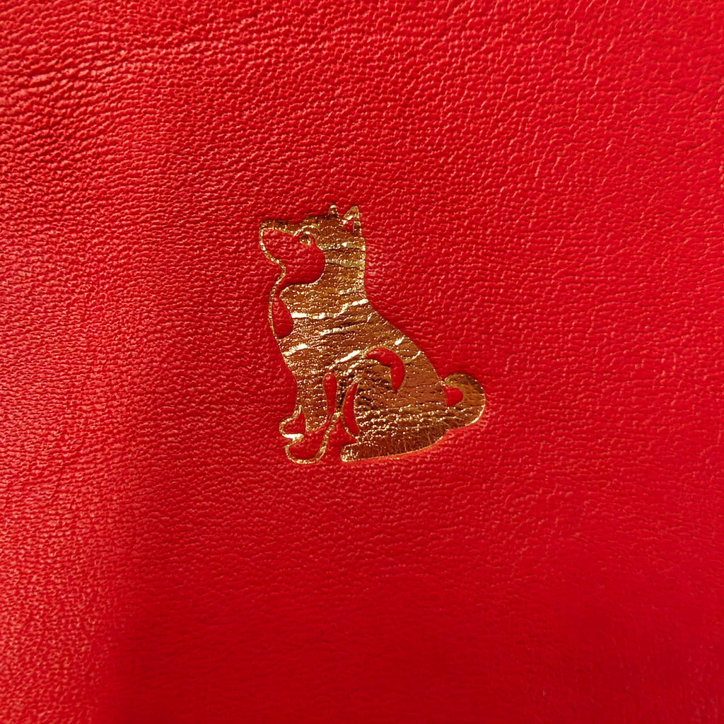 Louis Vuitton Veau Cachemire Chinese New Year Dog Envelope Pouch Red W21719