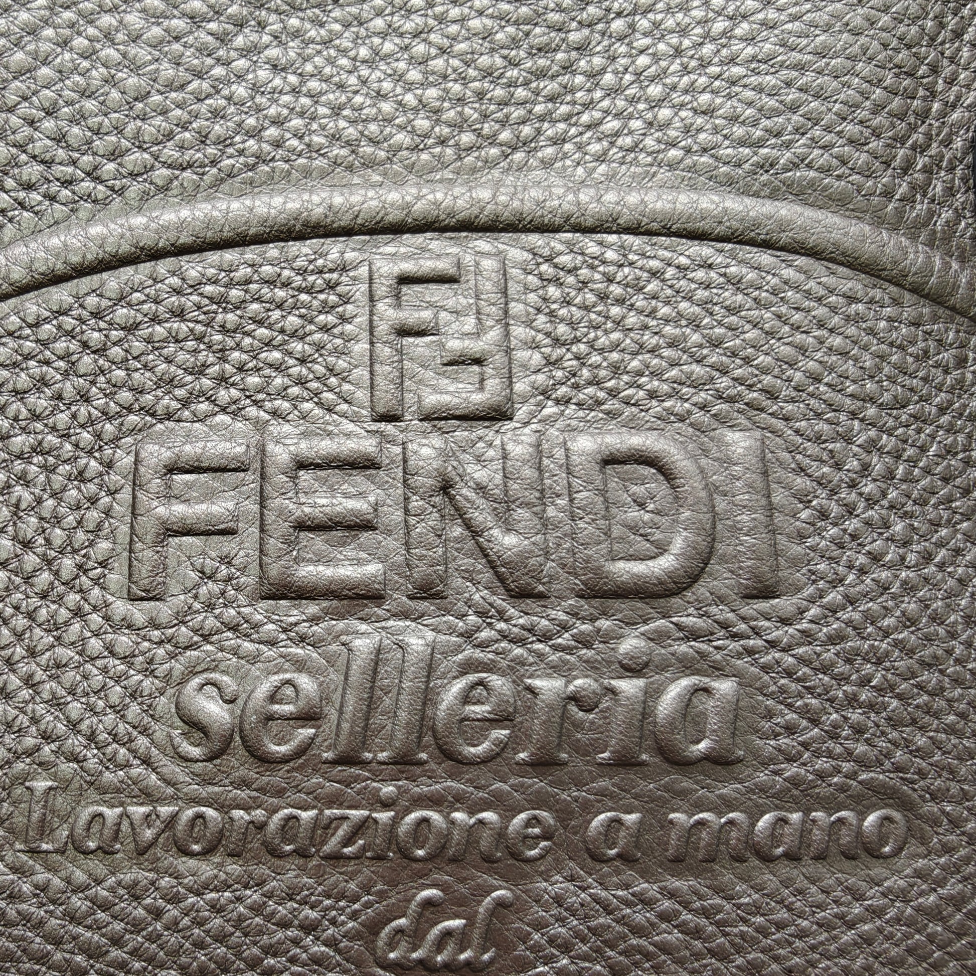 Fendi Selleria Cuoio Romano Leather Satchel Bag B23341