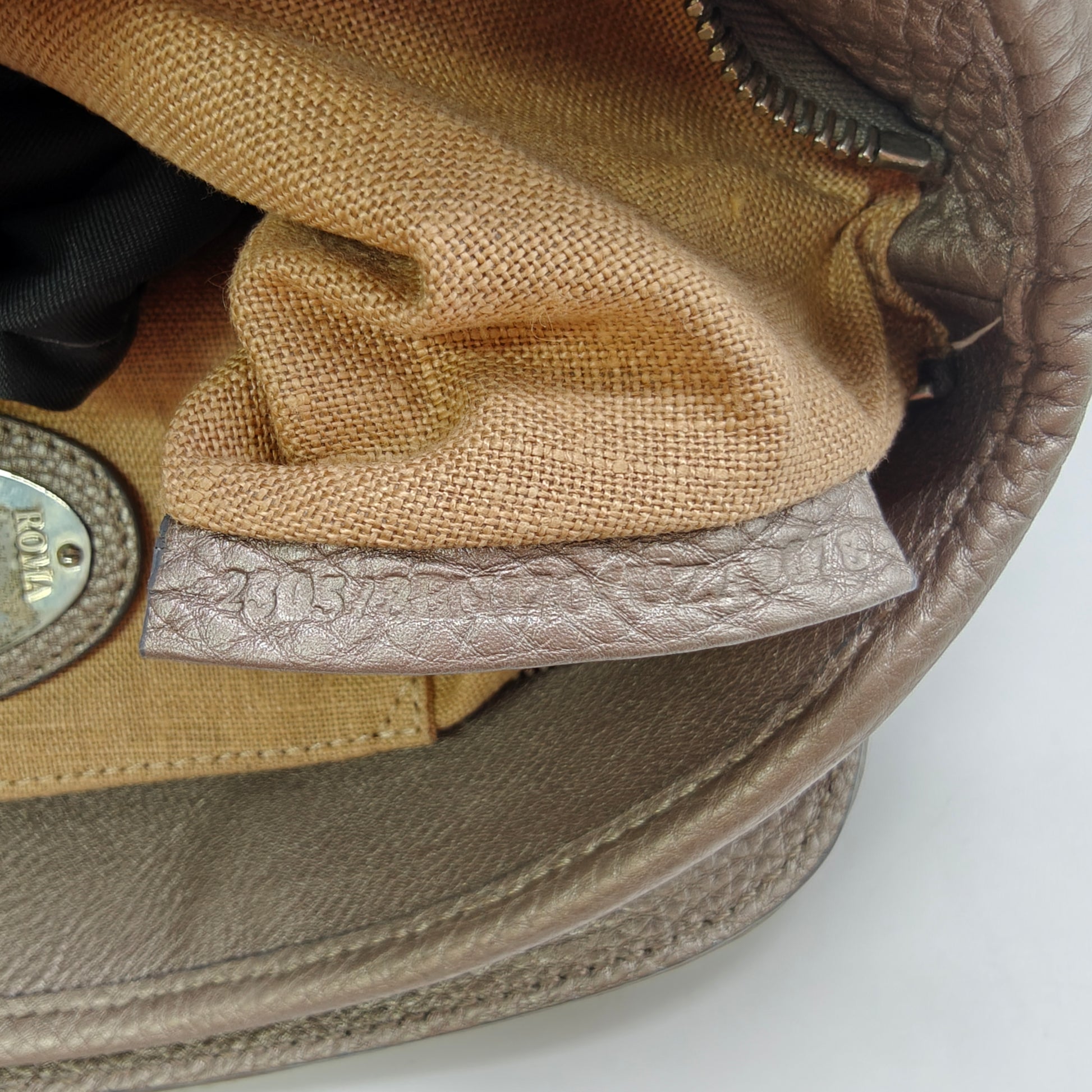 Fendi Selleria Cuoio Romano Leather Satchel Bag B23341