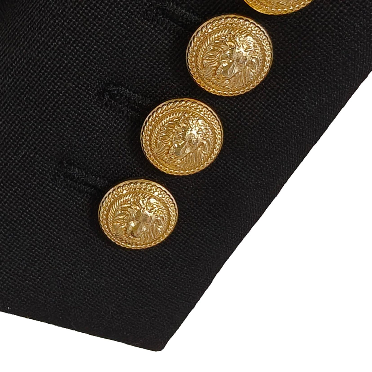 Black Iconic Double-Breasted Wool Blazer Y00003