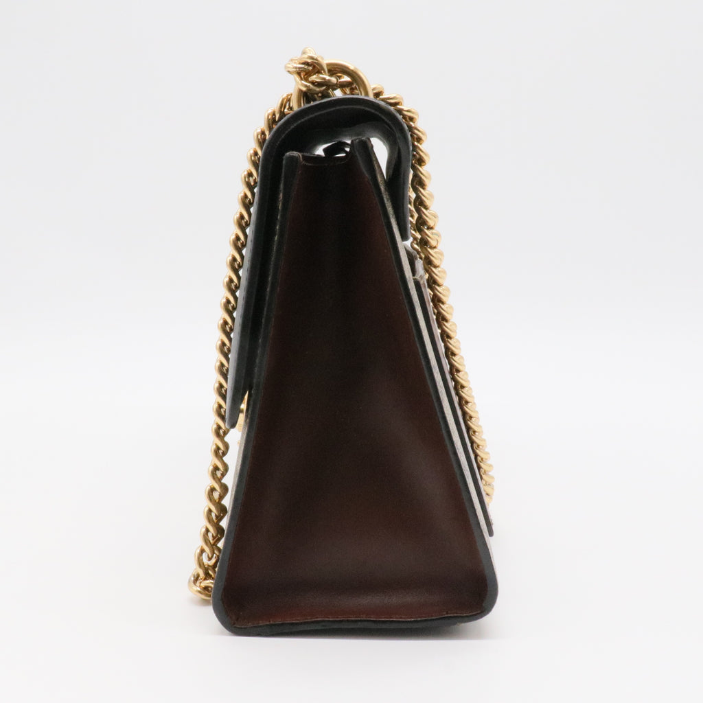 Padlock Shoulder Bag GG Coated Canvas and Leather Medium