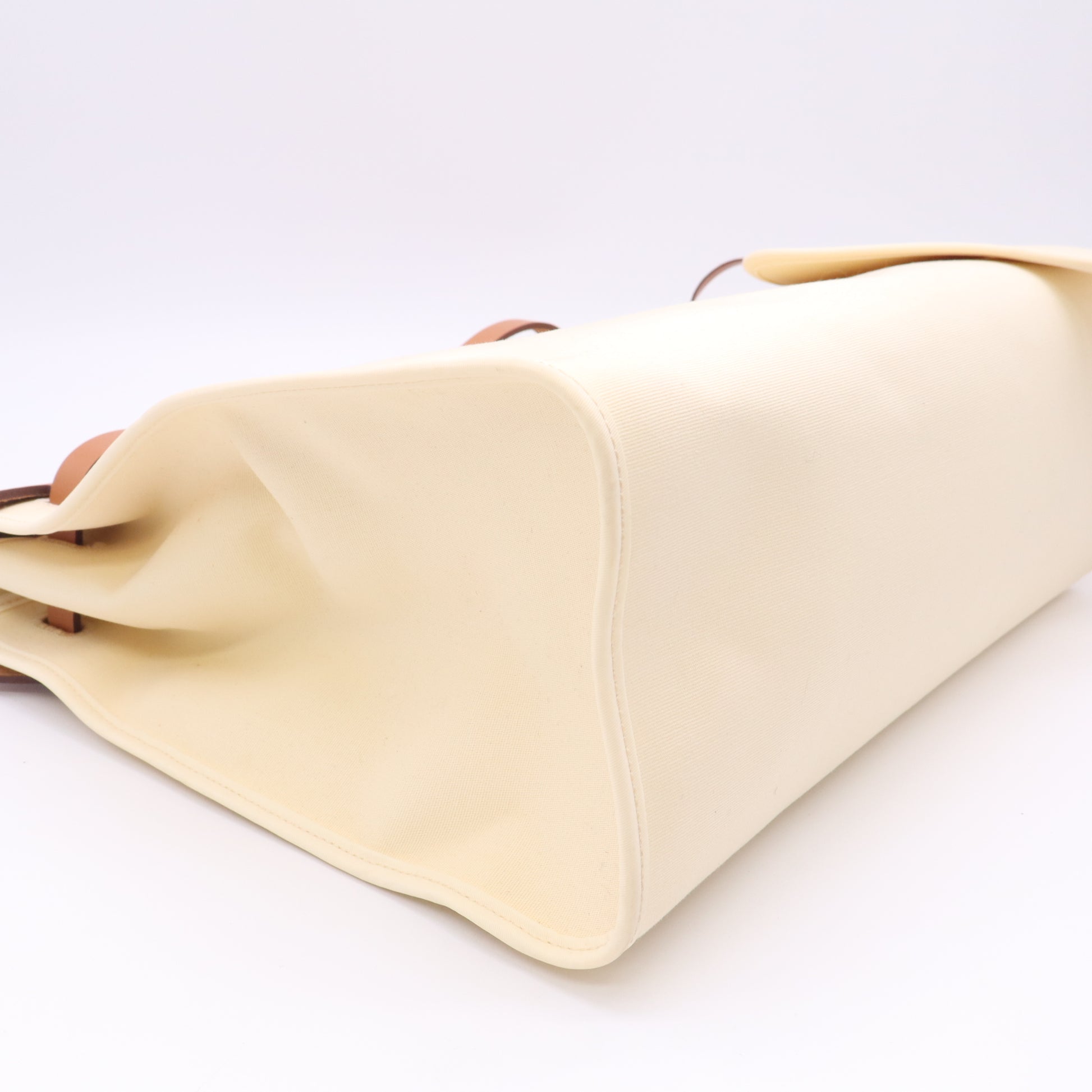 Hermes Herbag Zip Leather and Toile 39 twins LDJ5829