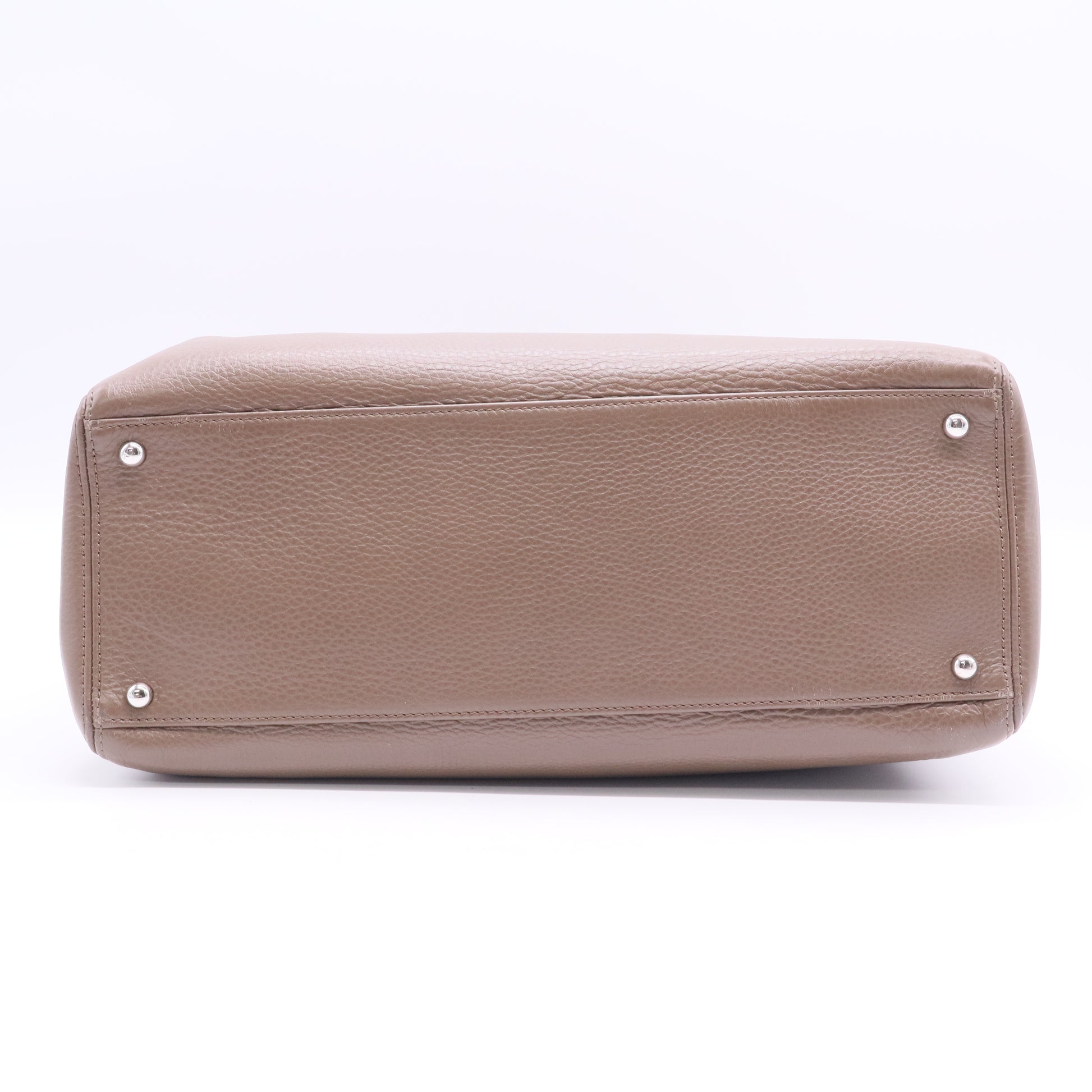 Chanel Brown Pebbled Leather Cerf Shopping Tote Bag Twins LDJ2852