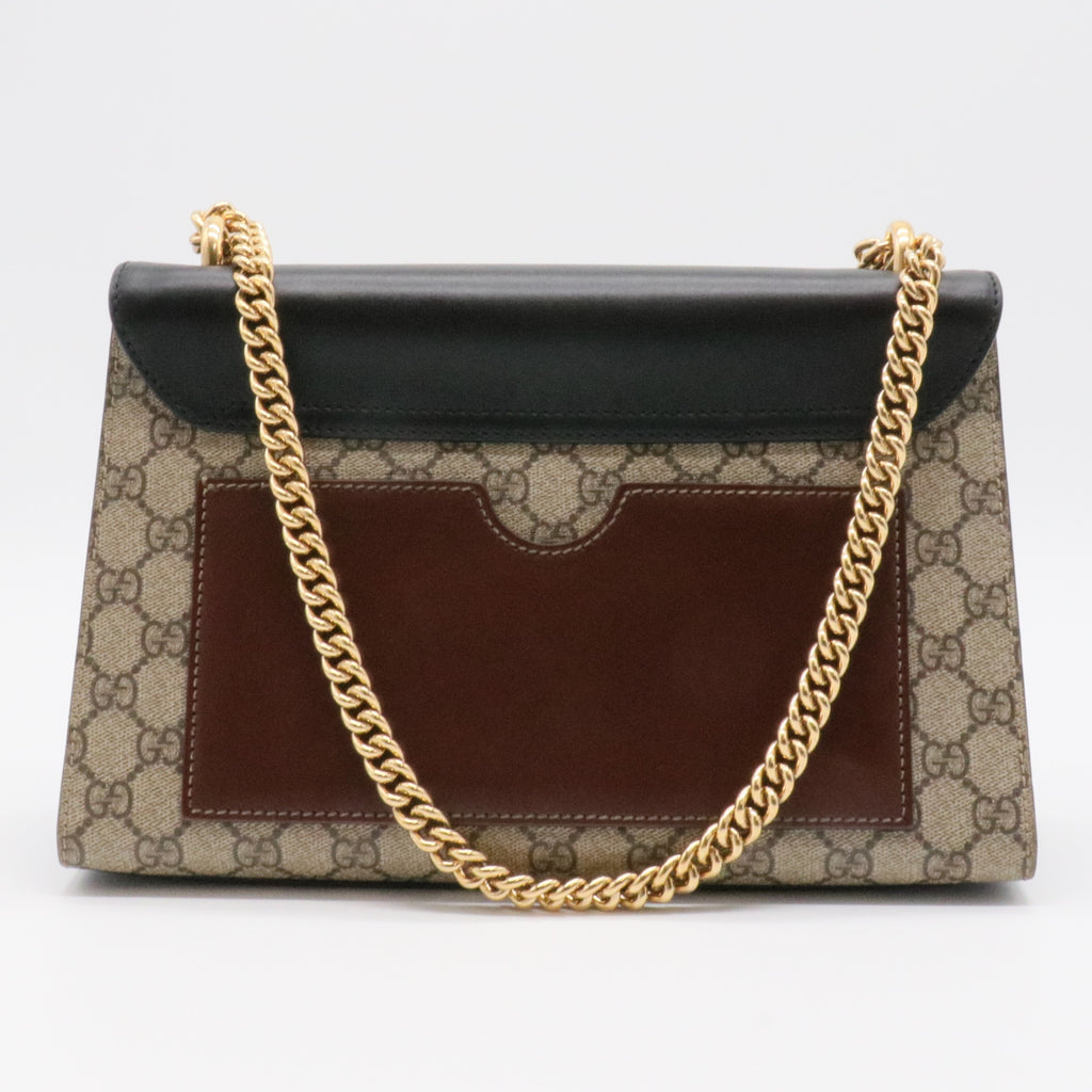 Padlock Shoulder Bag GG Coated Canvas and Leather Medium