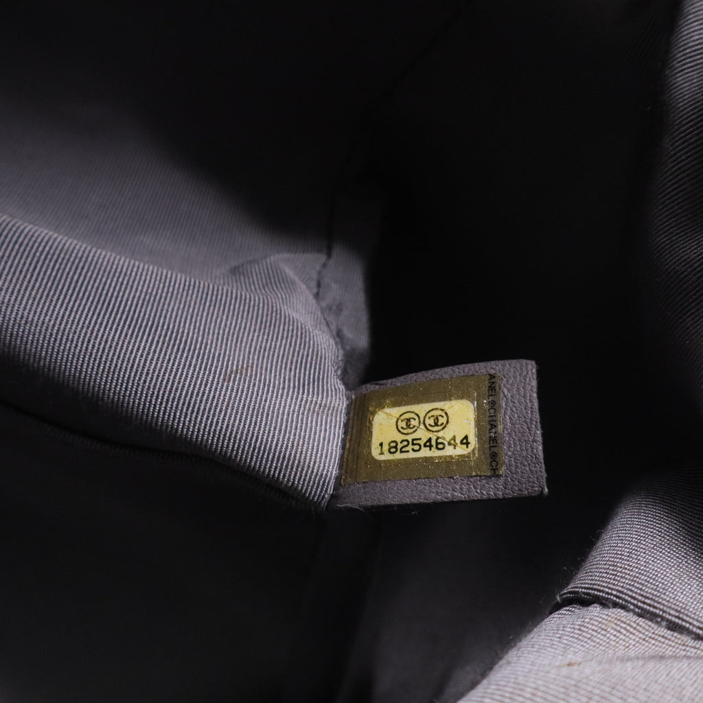 Chanel Brown Pebbled Leather Cerf Shopping Tote Bag Twins LDJ2852