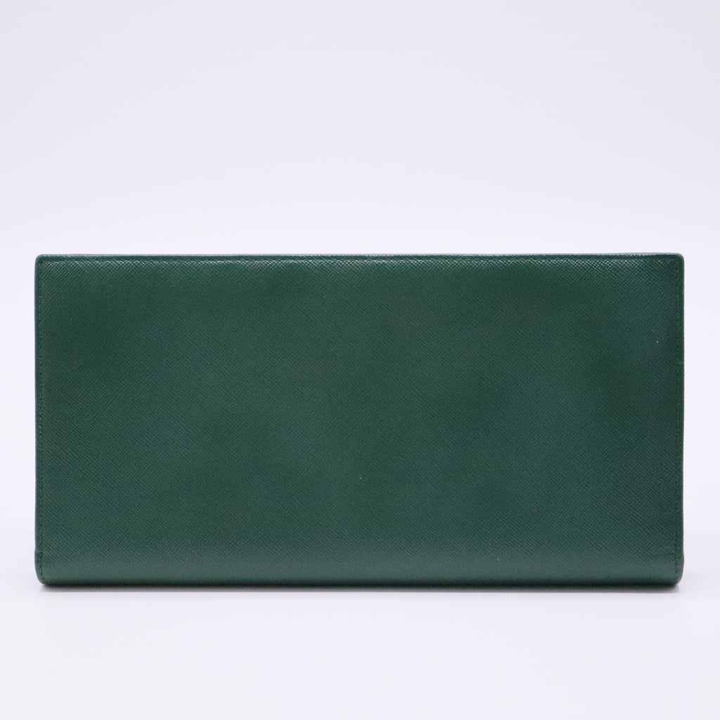 Prada Saffiano Leather Long Wallet
