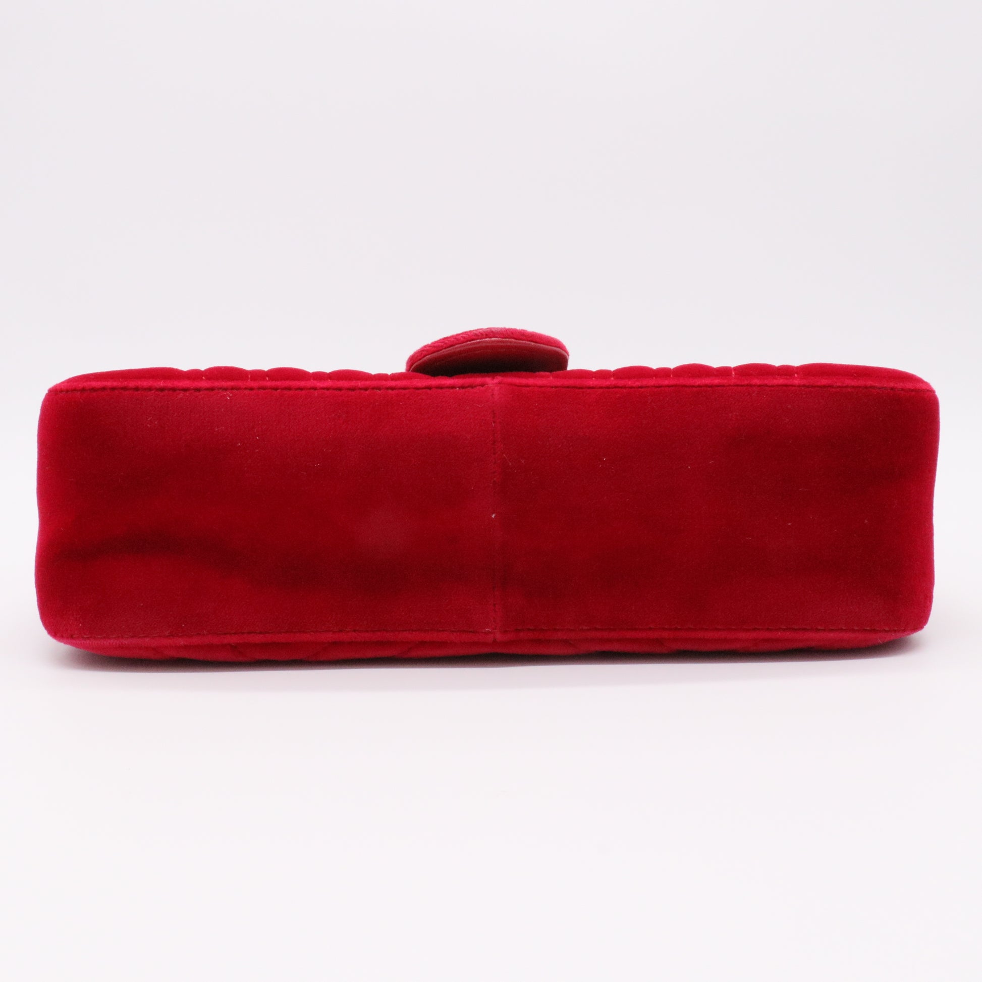 GG Marmont Flap Matelasse Bag Red Velvet