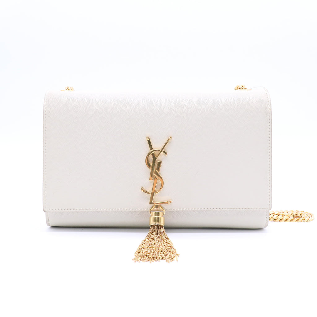 Classic Monogram Tassel Crossbody Bag Leather Medium Twins