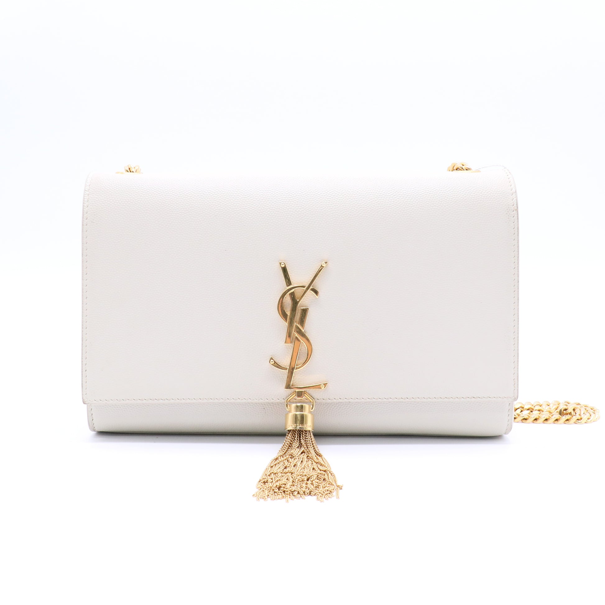 Classic Monogram Tassel Crossbody Bag Leather Medium Twins