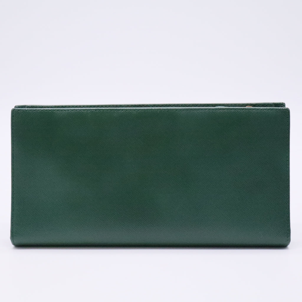 Prada Saffiano Leather Long Wallet