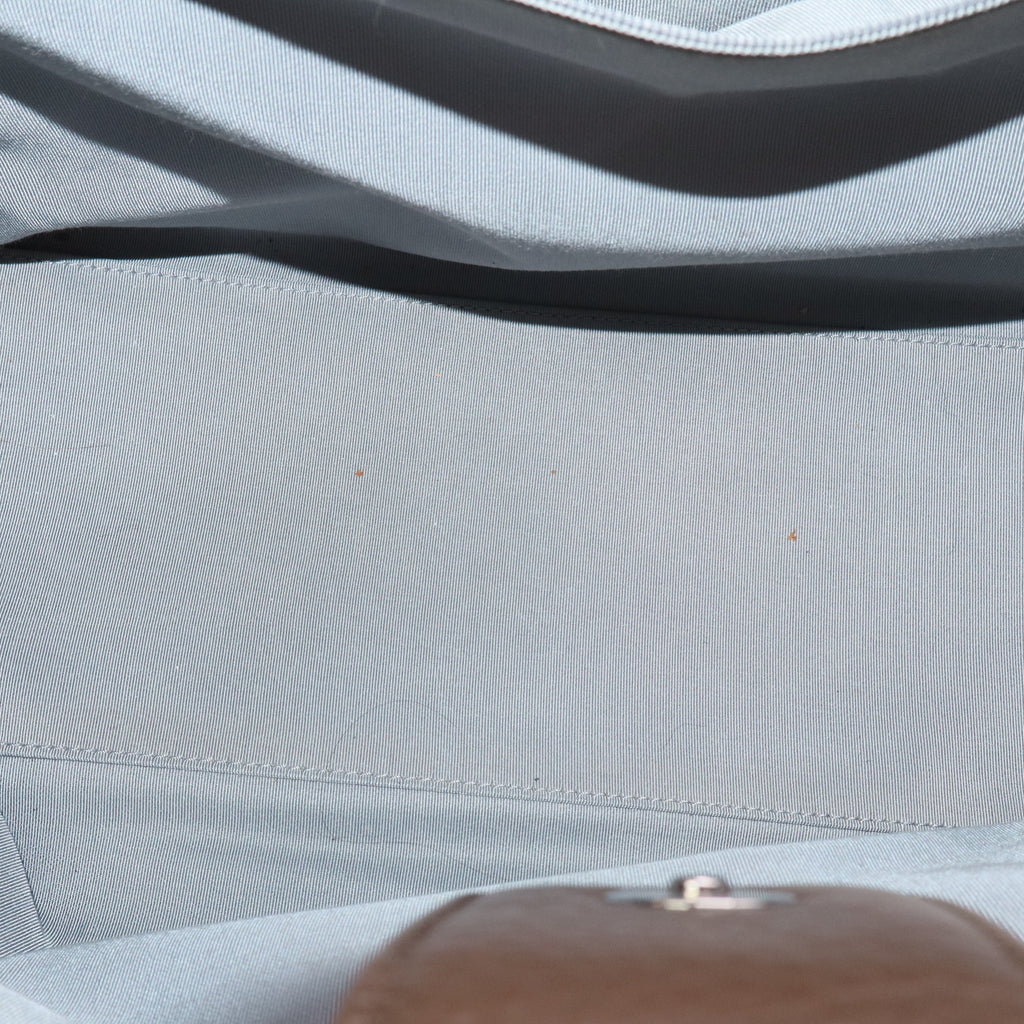 Chanel Brown Pebbled Leather Cerf Shopping Tote Bag Twins LDJ2852