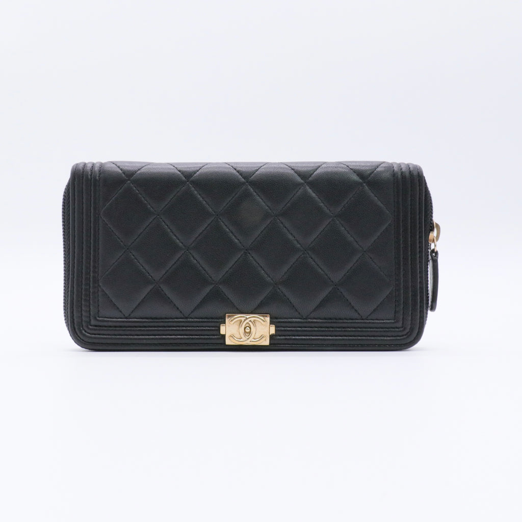 Boy Yen Wallet Quilted Lambskin twins