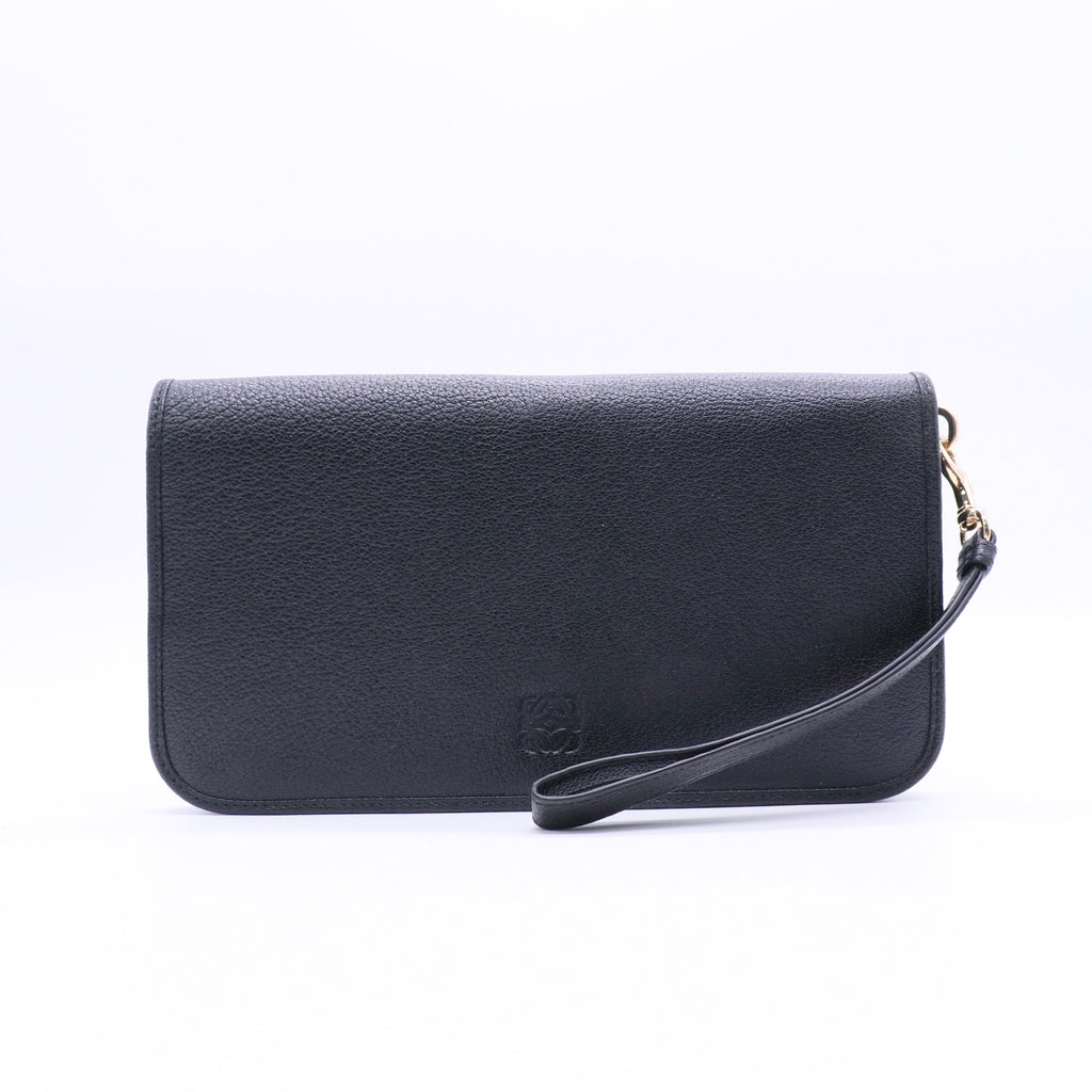 LOEWE Black Long Wallet twins W20857
