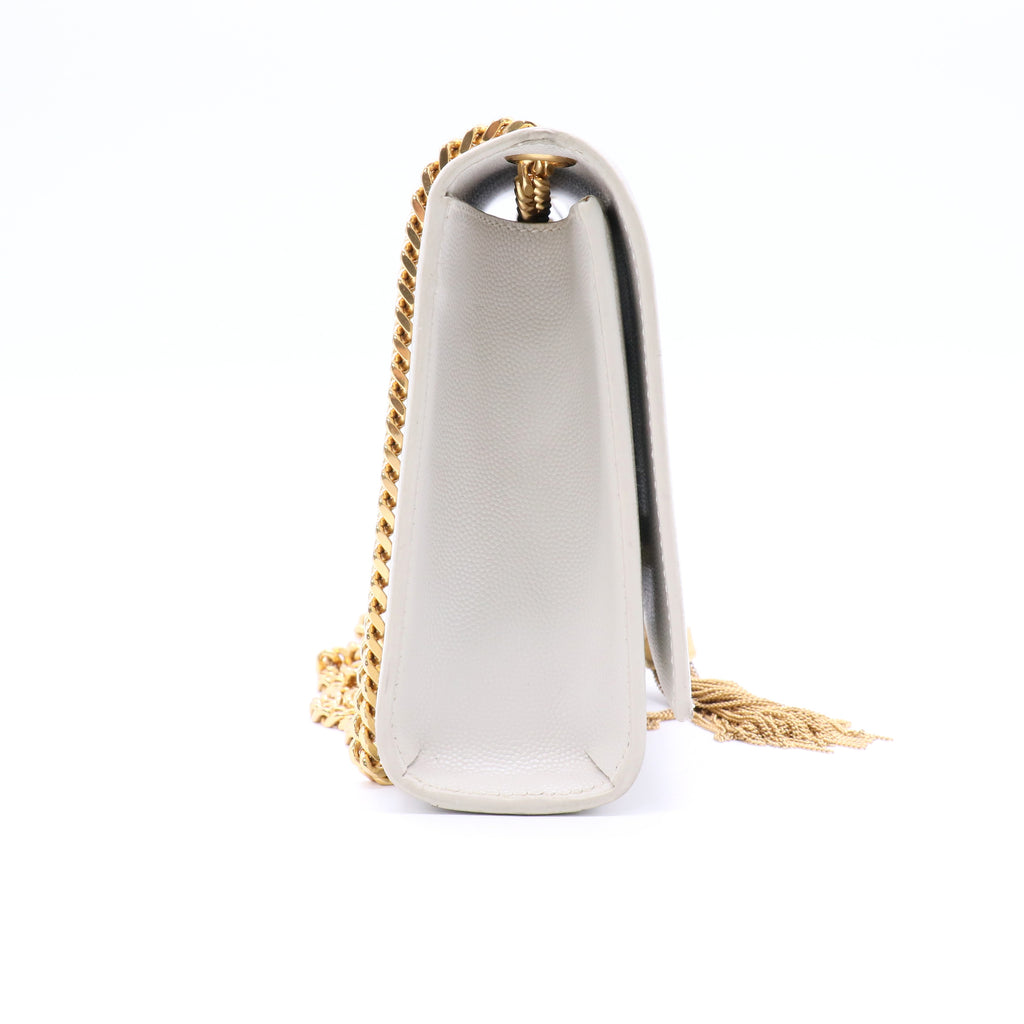 Classic Monogram Tassel Crossbody Bag Leather Medium Twins