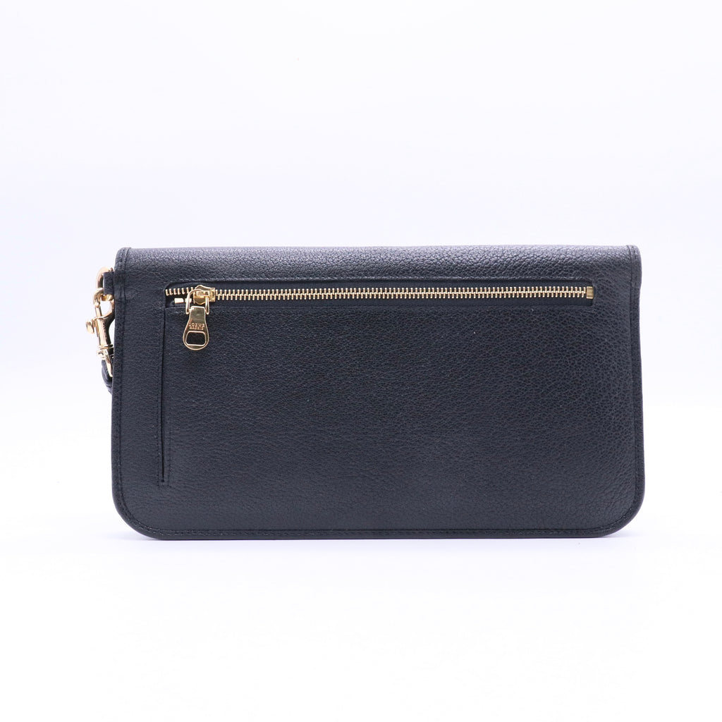 LOEWE Black Long Wallet twins W20857
