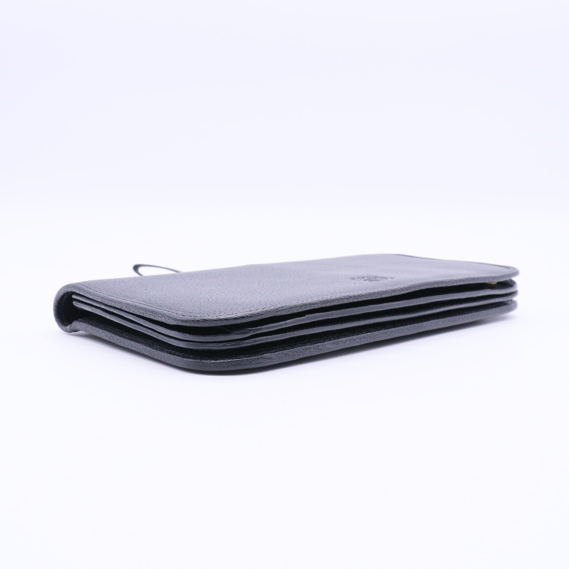 LOEWE Black Long Wallet twins W20857