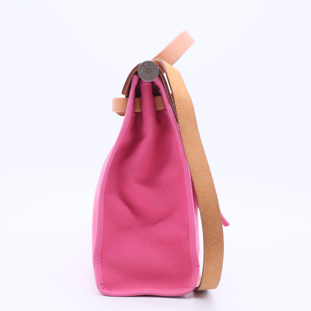 Toile Vache Hunter Herbag Zip 31 PM Rose Lipstick Natural B20404