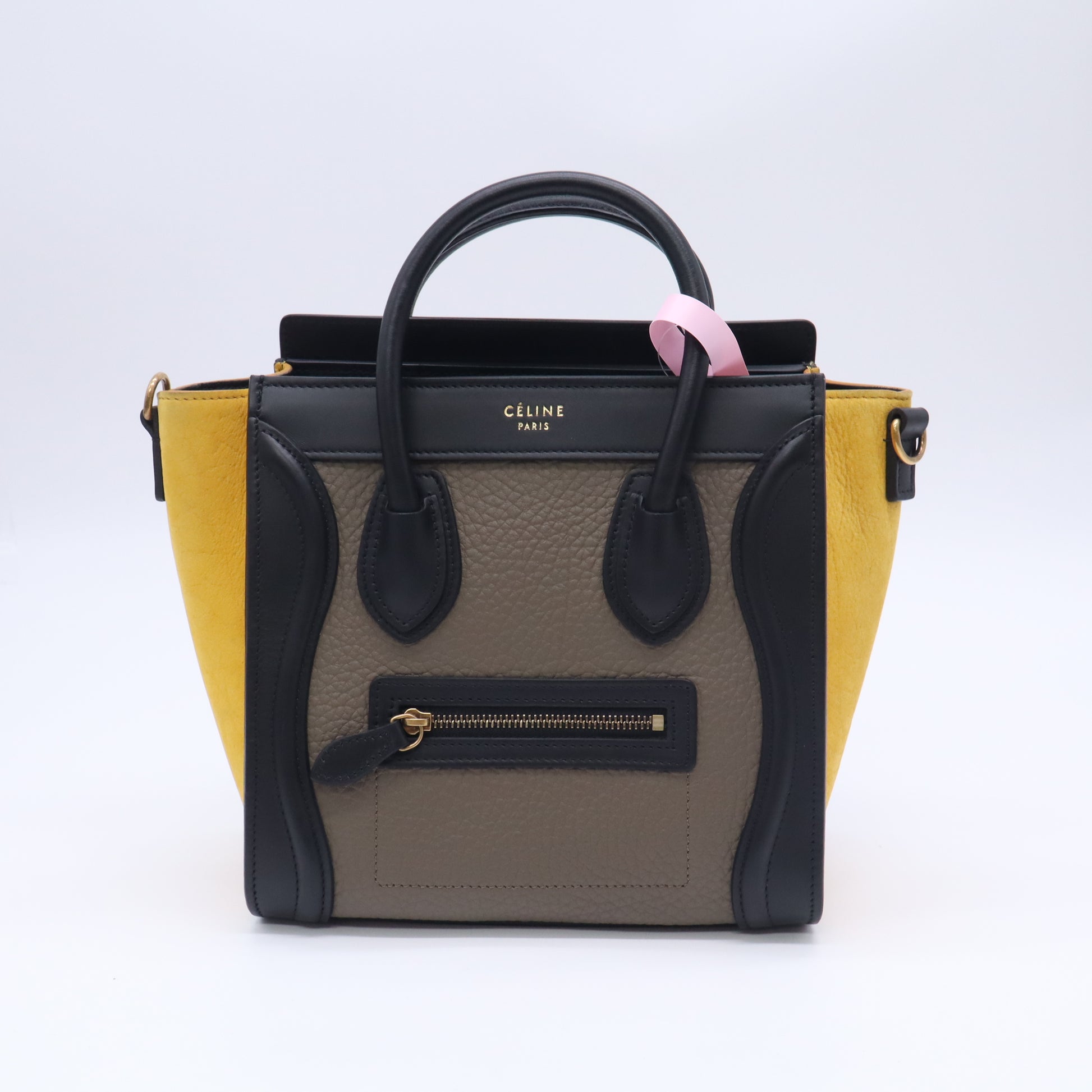 Celine Tricolor Nano Luggage Tote Bag Twins LDJ5757
