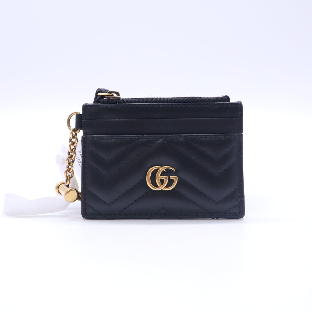 Gucci Double G Logo Leather Card Holder W23123