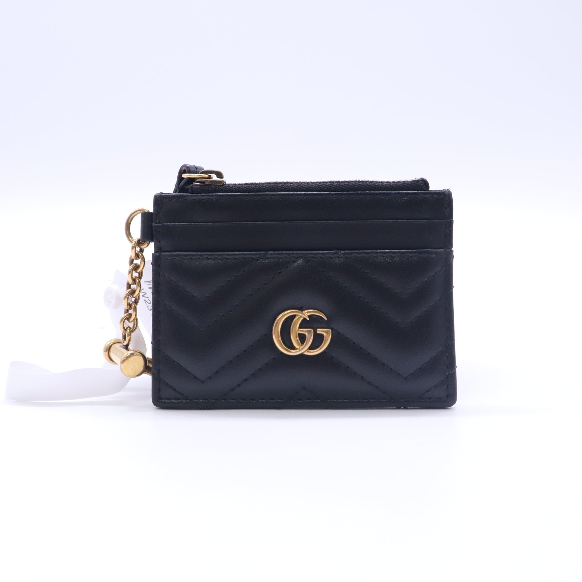 Gucci Double G Logo Leather Card Holder W23123