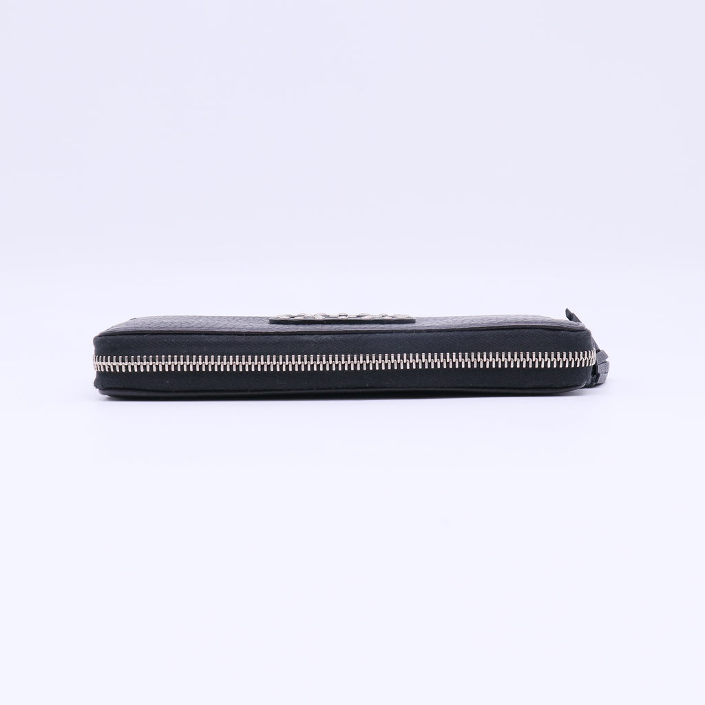 Gucci Soho Studded Zip Around Wallet W21827