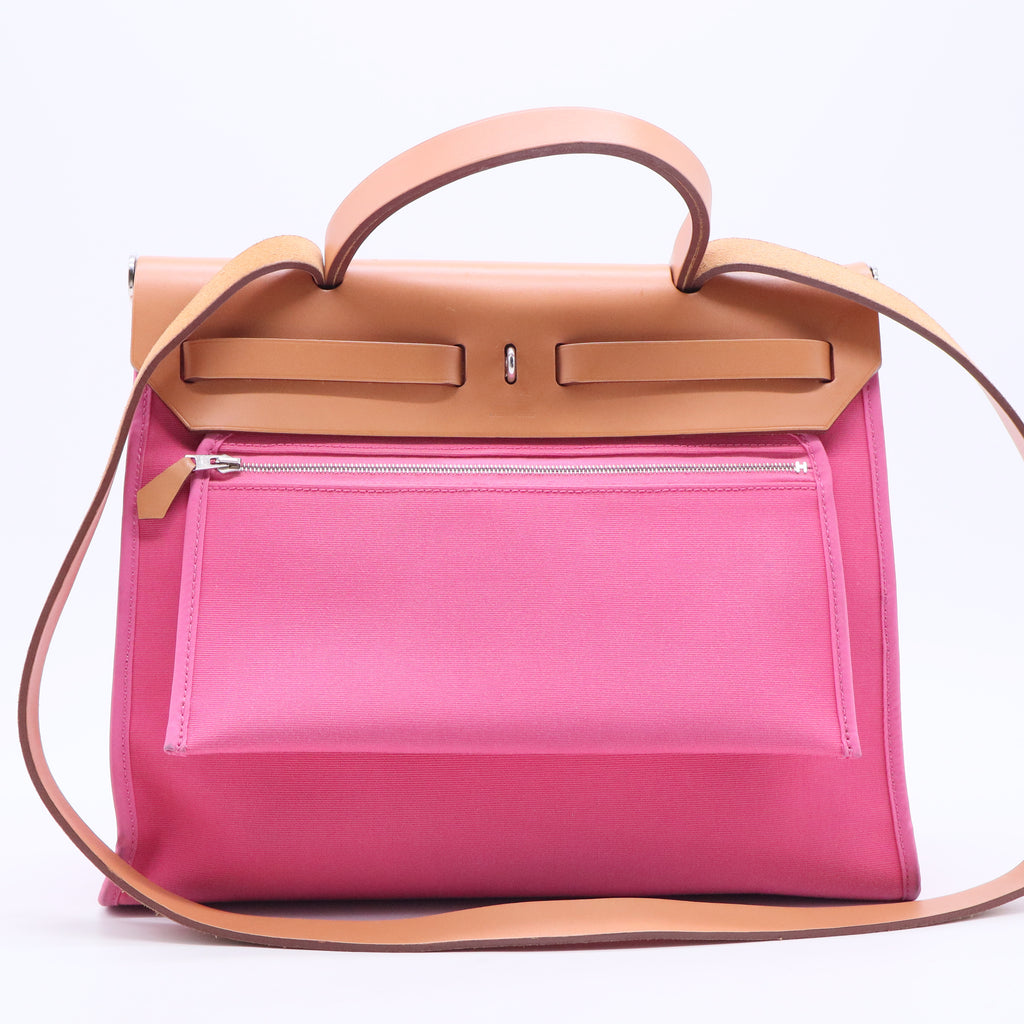 Toile Vache Hunter Herbag Zip 31 PM Rose Lipstick Natural B20404