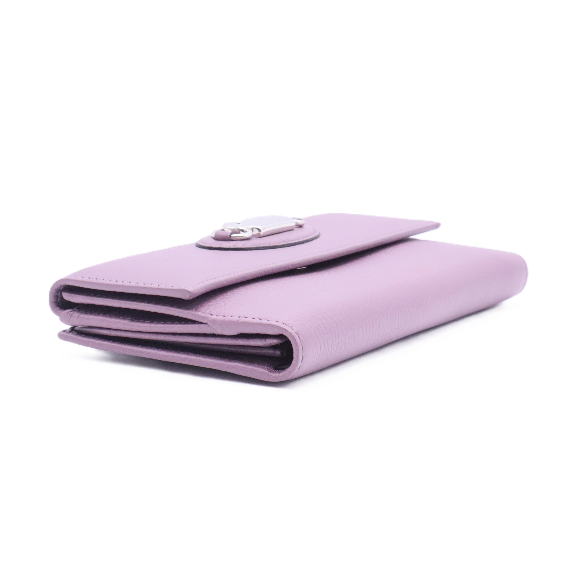 GUCCI Leather Continental Bifold Long Wallet Twins
