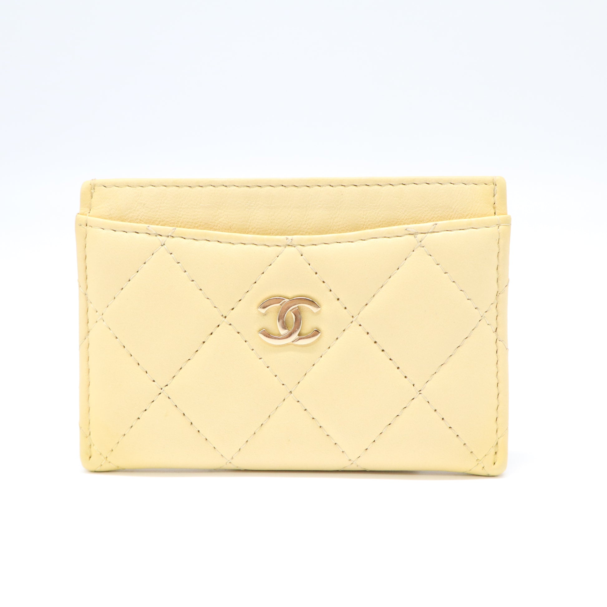 Chanel Classic Card Holder Quilted Caviar W21771