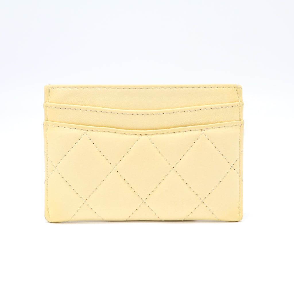 Chanel Classic Card Holder Quilted Caviar W21771