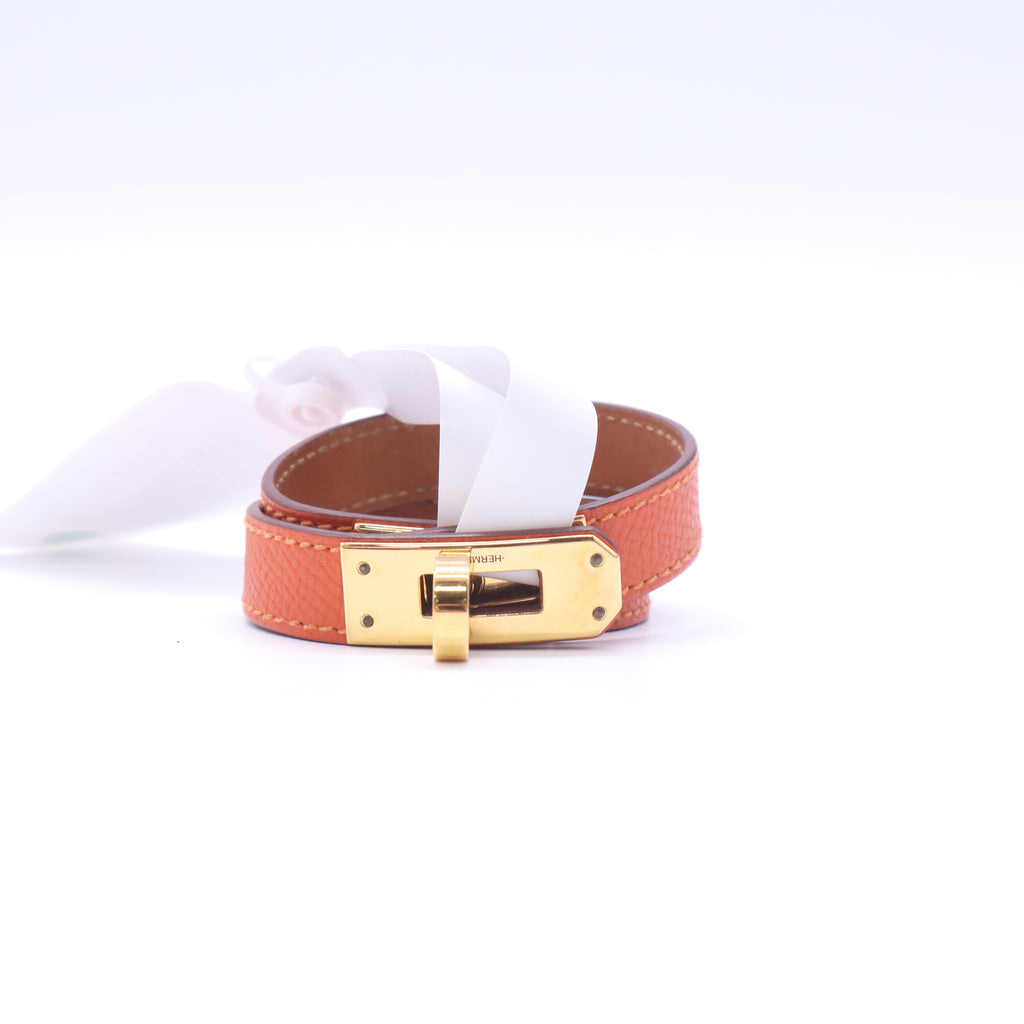 Vintage Leather Kelly Double Tour Wrap Bracelet W23118