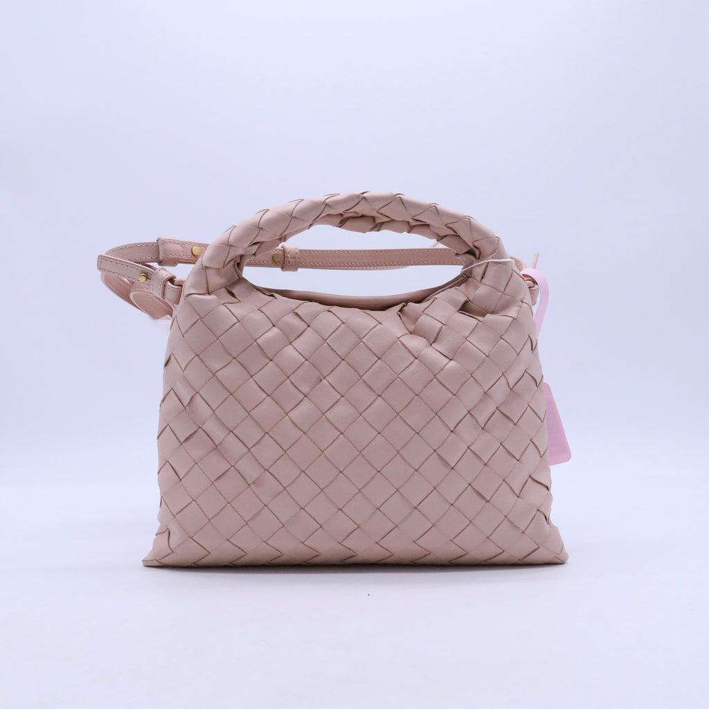 Bottega Veneta Mini Calfskin Intrecciato Hop Satchel Twins LDJ3127