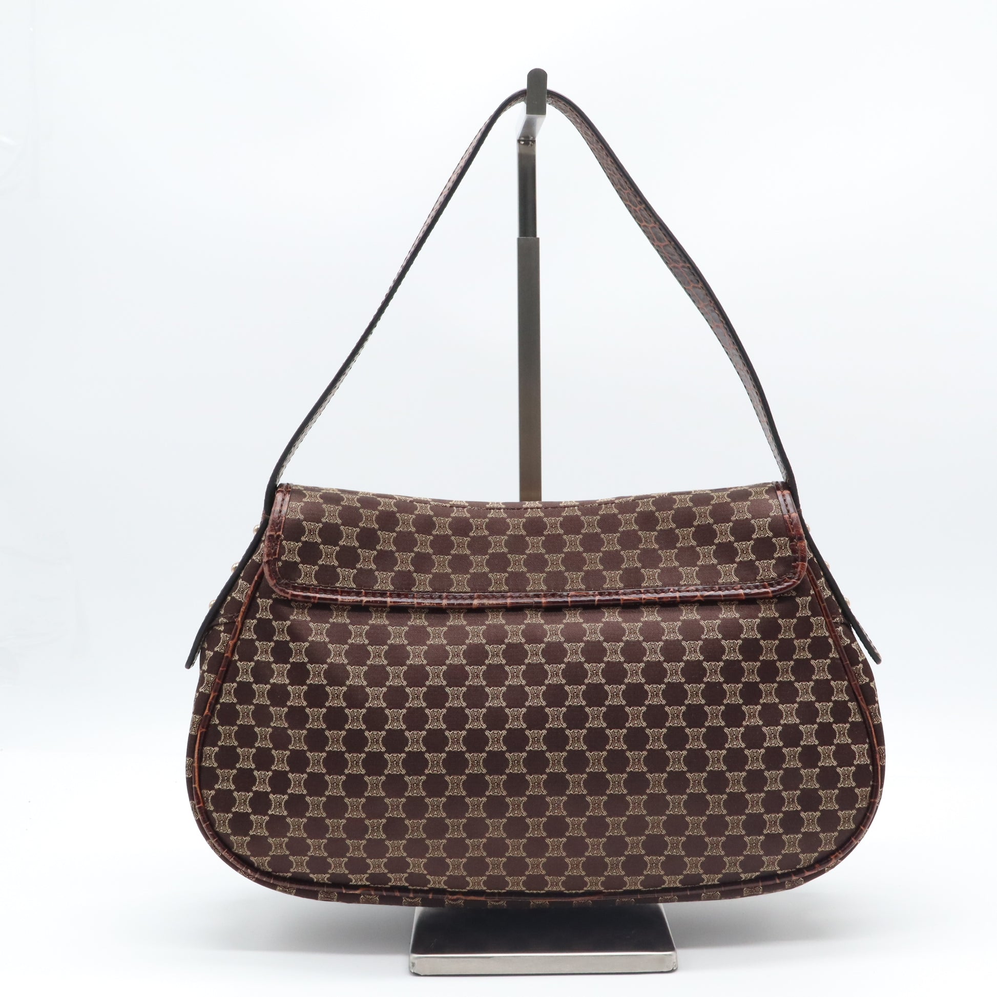 Celine Macadam Canvas Tassel Shoulder Bag B22361