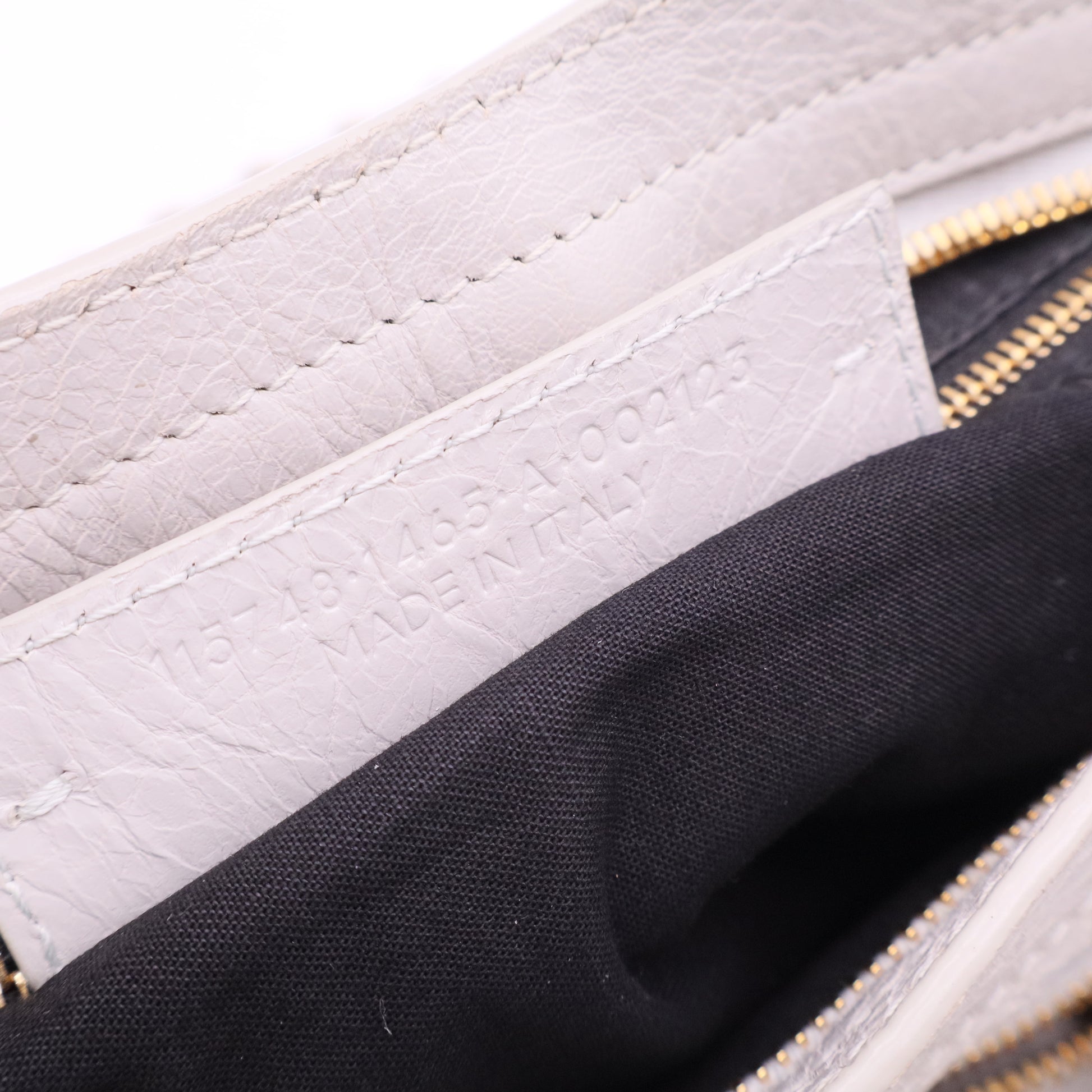 City Classic Metallic Edge Bag Leather Medium twins