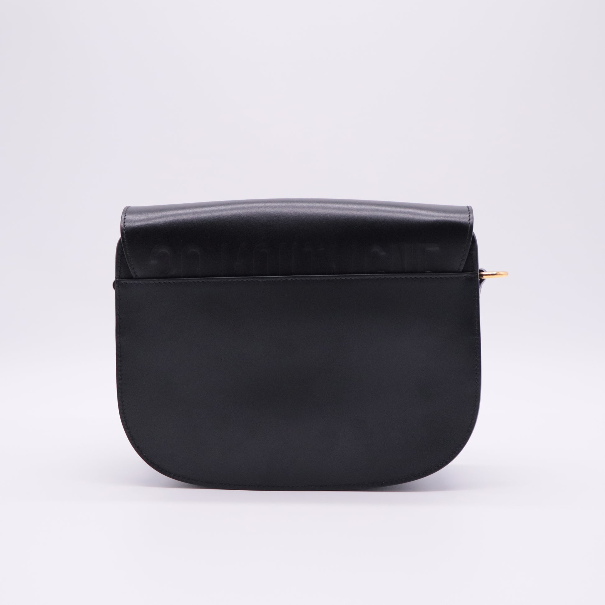 Box Calfskin Medium Bobby Flap Black twins