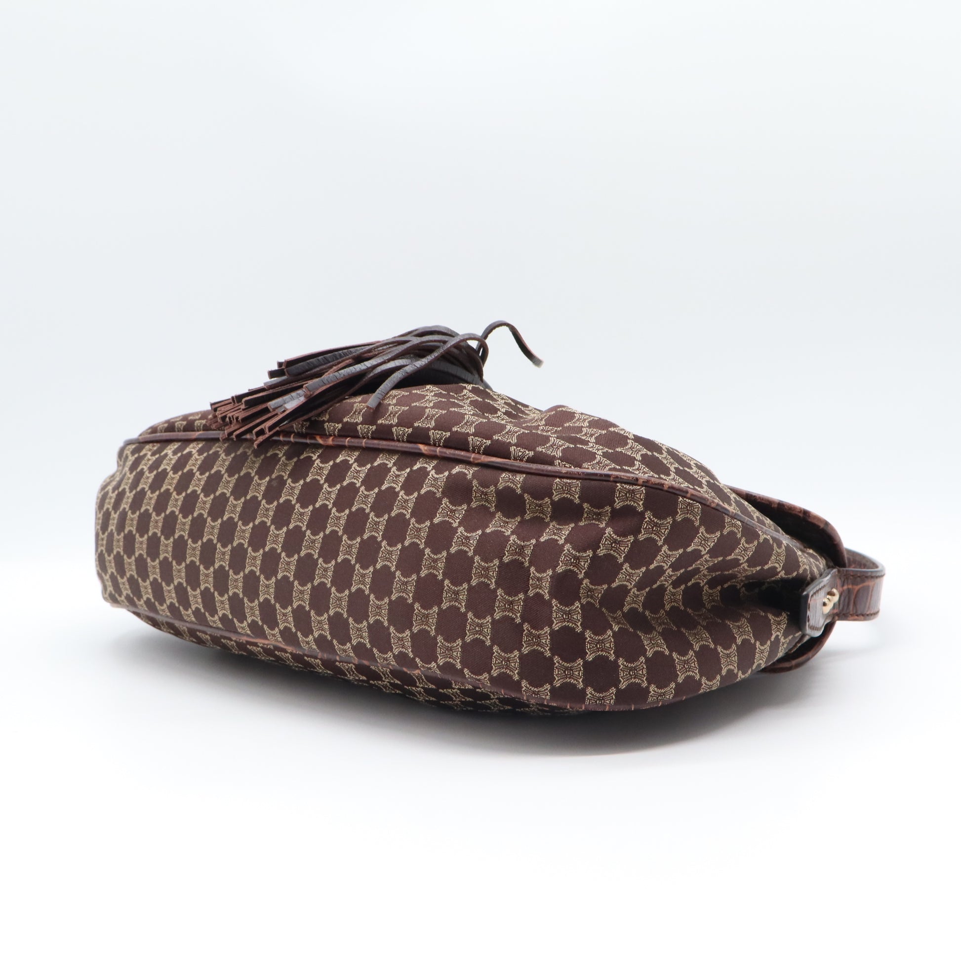 Celine Macadam Canvas Tassel Shoulder Bag B22361