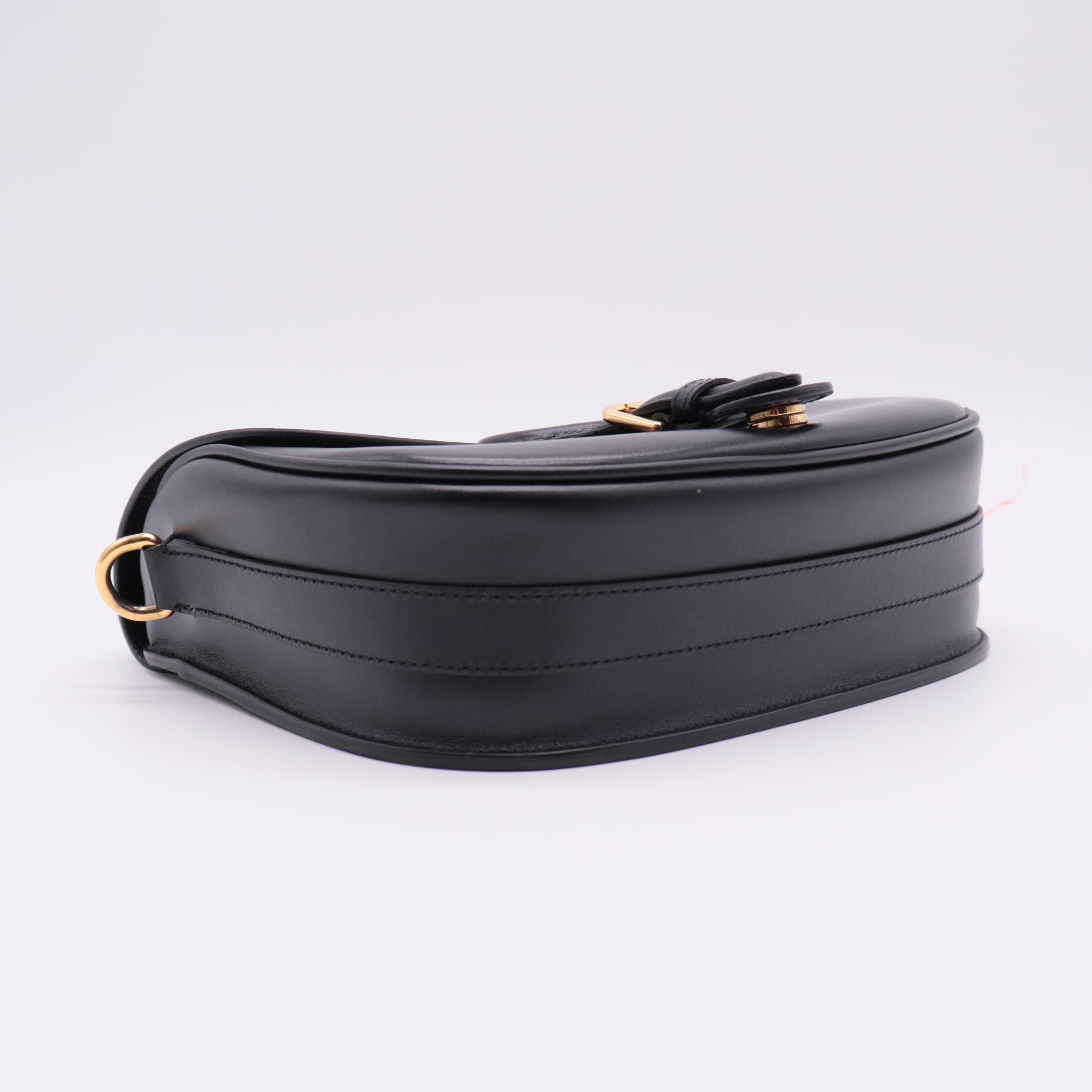Box Calfskin Medium Bobby Flap Black twins