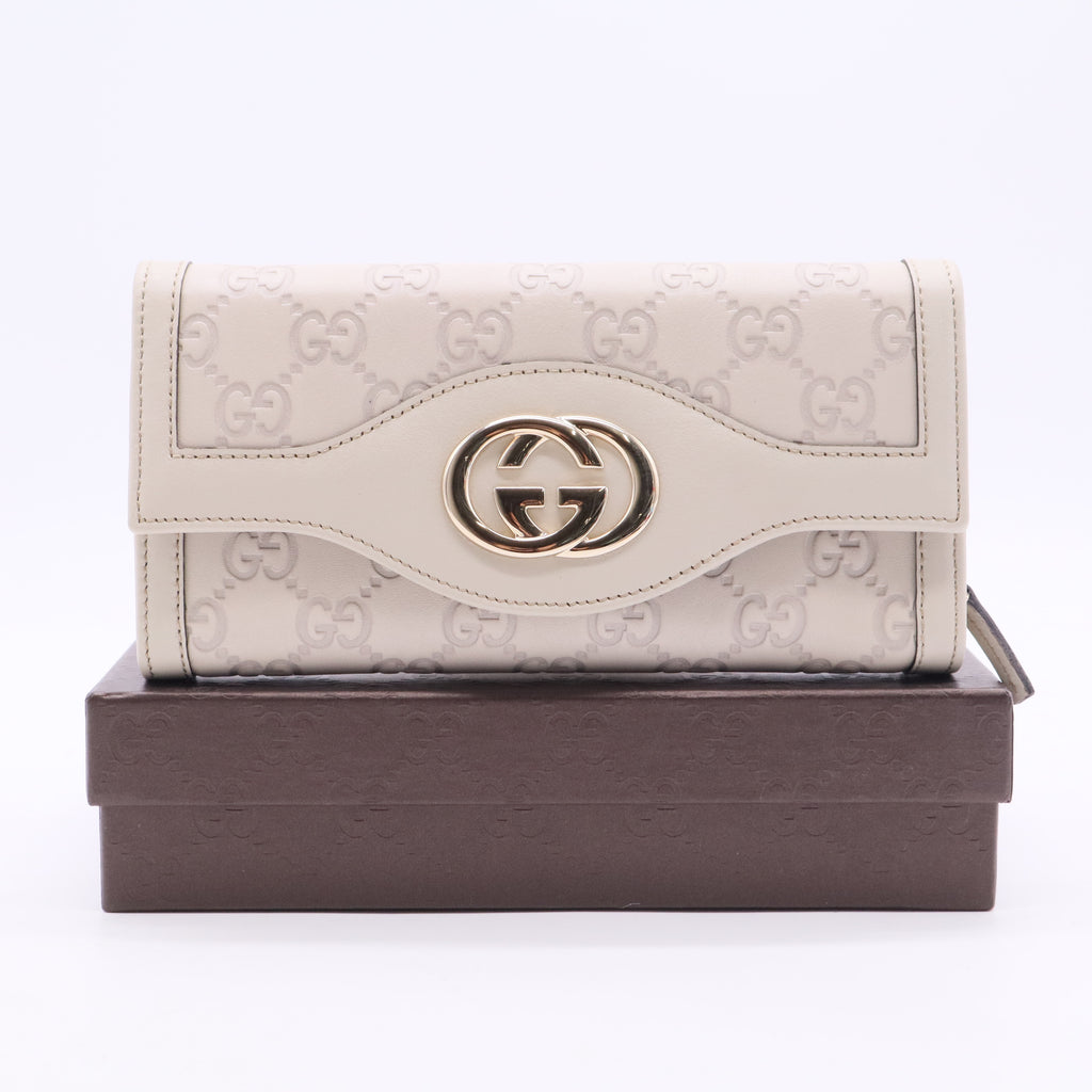 Interlocking G Logo Leather Wallet