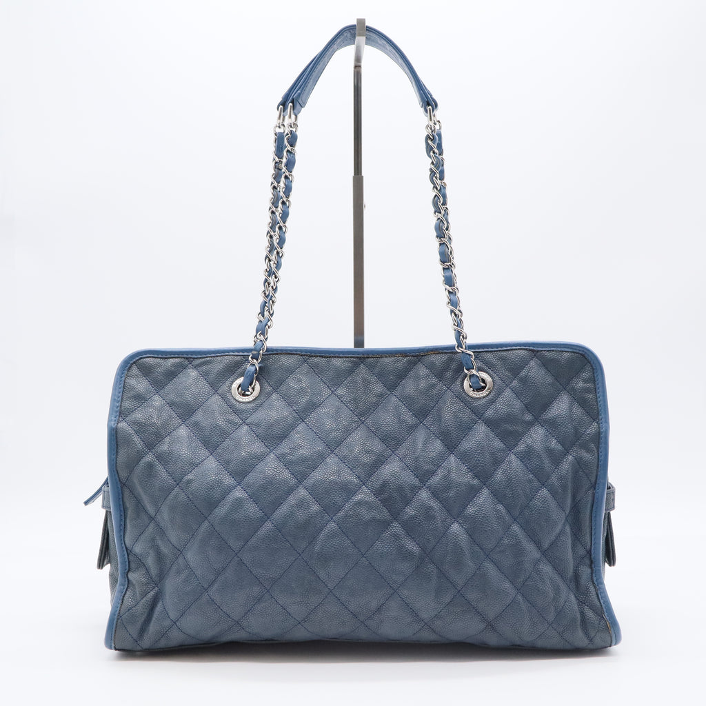 French Riviera Tote Quilted Caviar Large